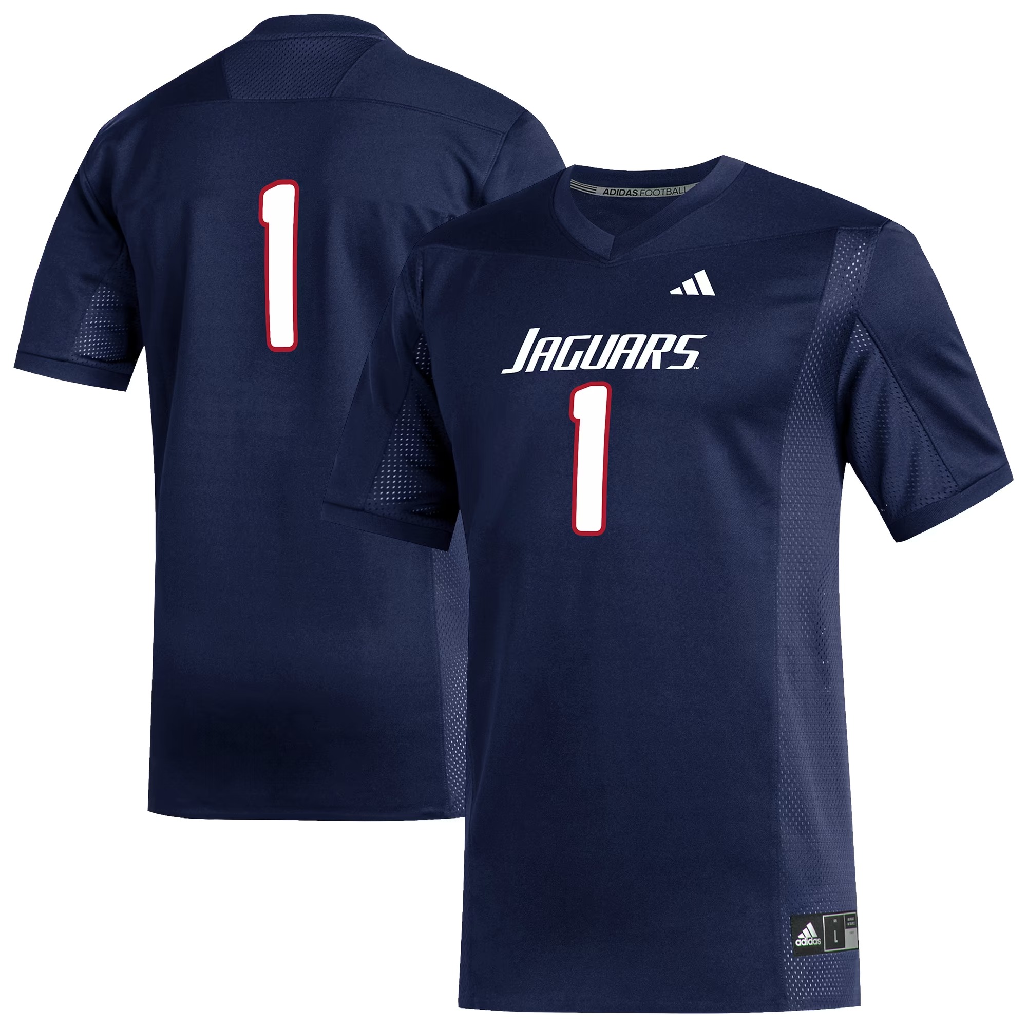 Hunk Wear - #1 South Alabama Jaguars adidas Replica Football Jersey - Navy