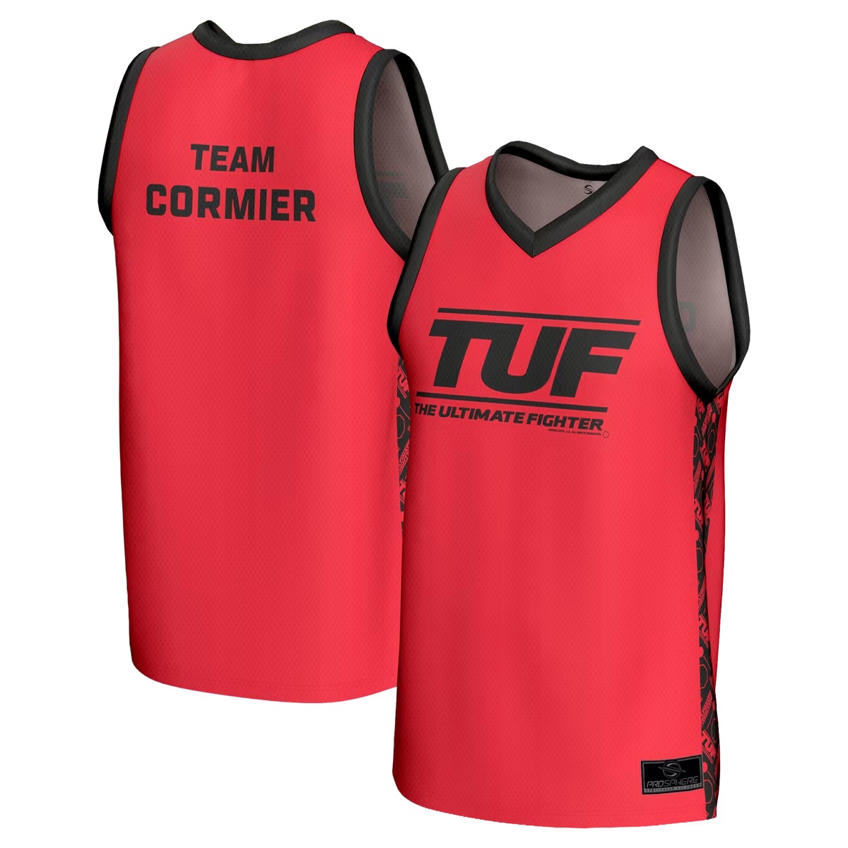 Hunk Wear - Daniel Cormier UFC ProSphere Youth The Ultimate Fighter Basketball Jersey - Red