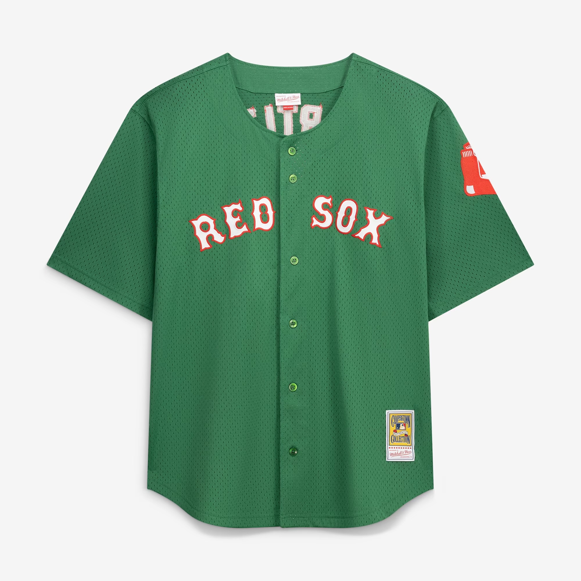 Hunk Wear - David Ortiz Boston Red Sox Mitchell & Ness Big & Tall Cooperstown Collection Mesh Batting Practice Jersey - Kelly Green