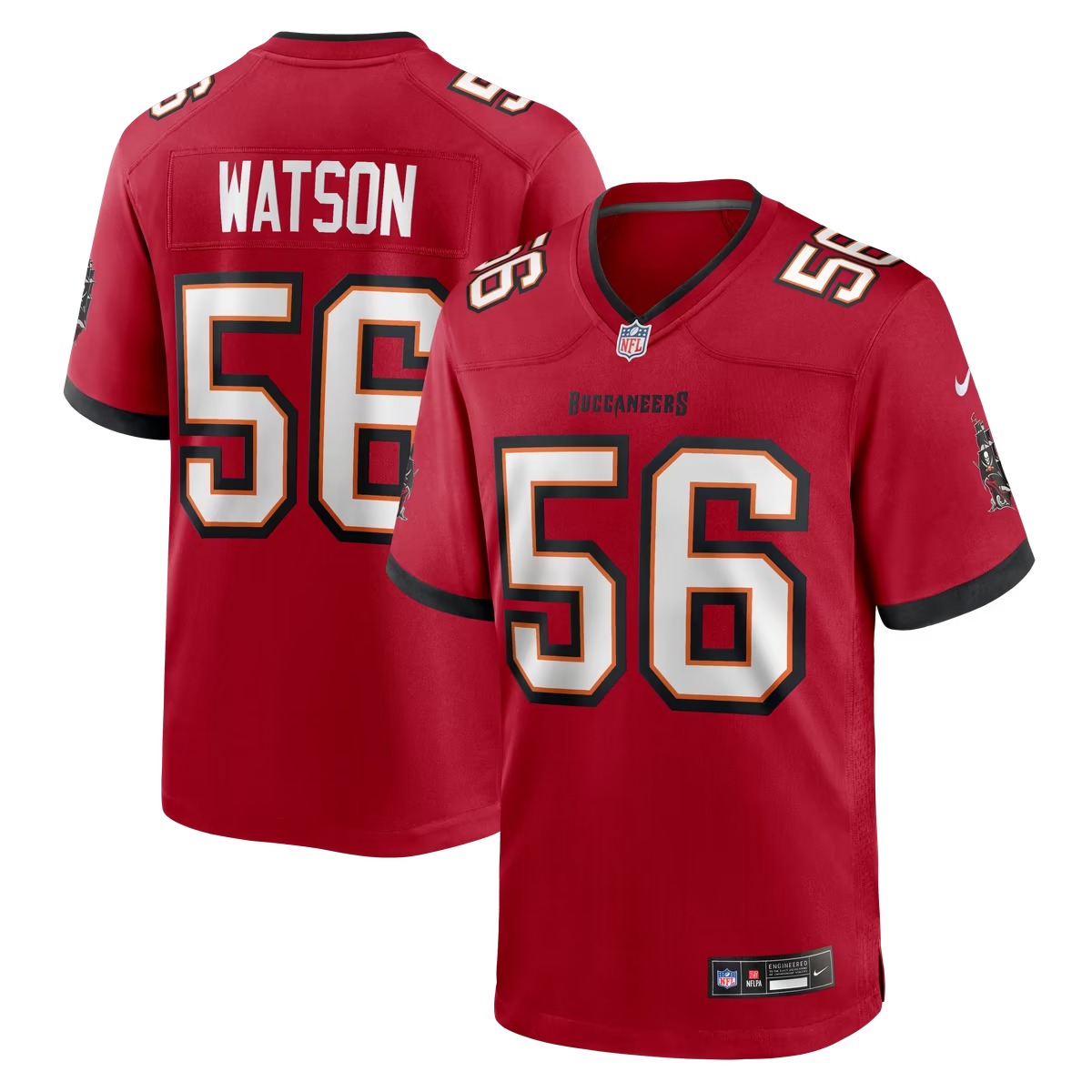 Hunk Wear - Desmond Watson Tampa Bay Buccaneers Nike Team Game Jersey - Red