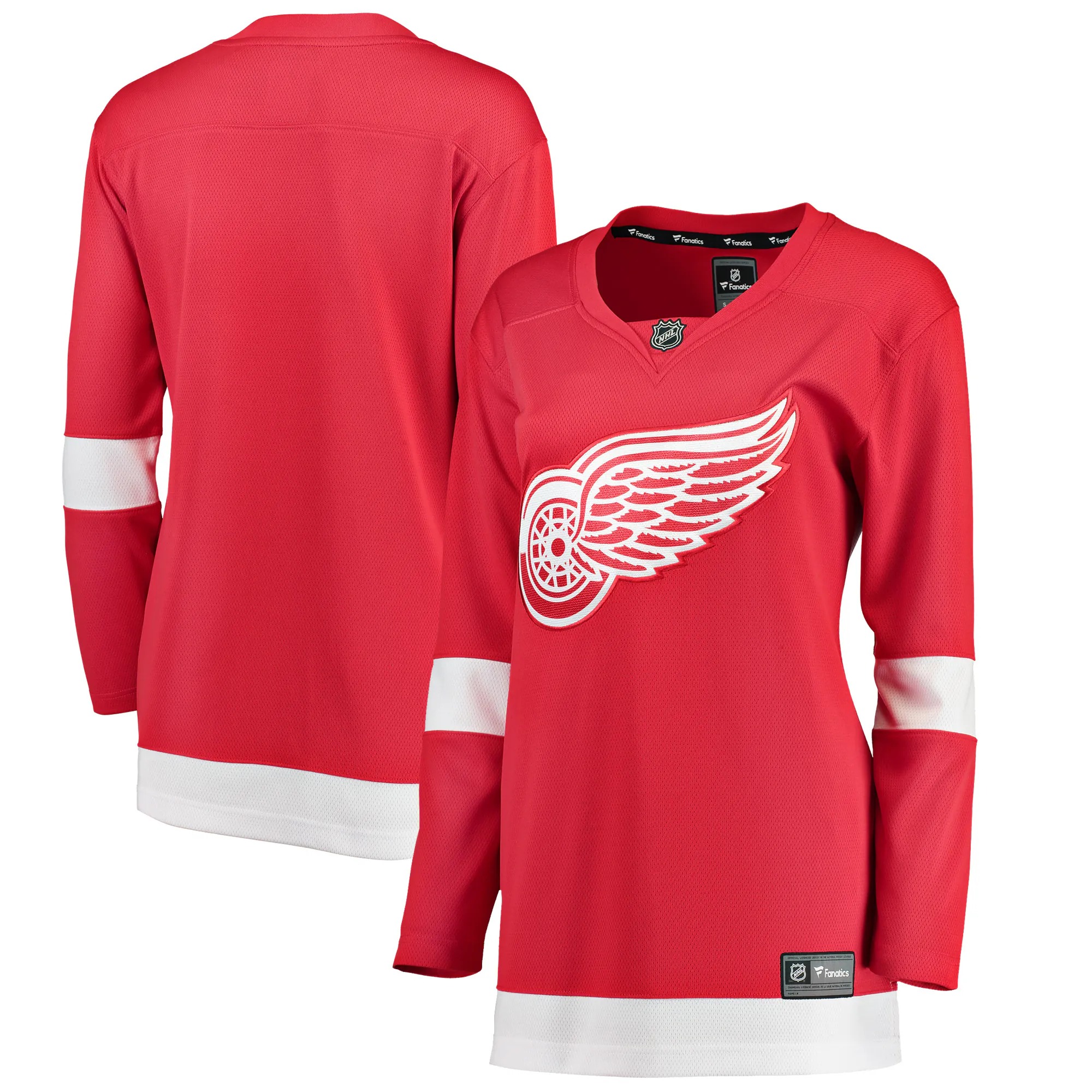 Hunk Wear - Detroit Red Wings Fanatics Women's Home Breakaway Jersey - Red