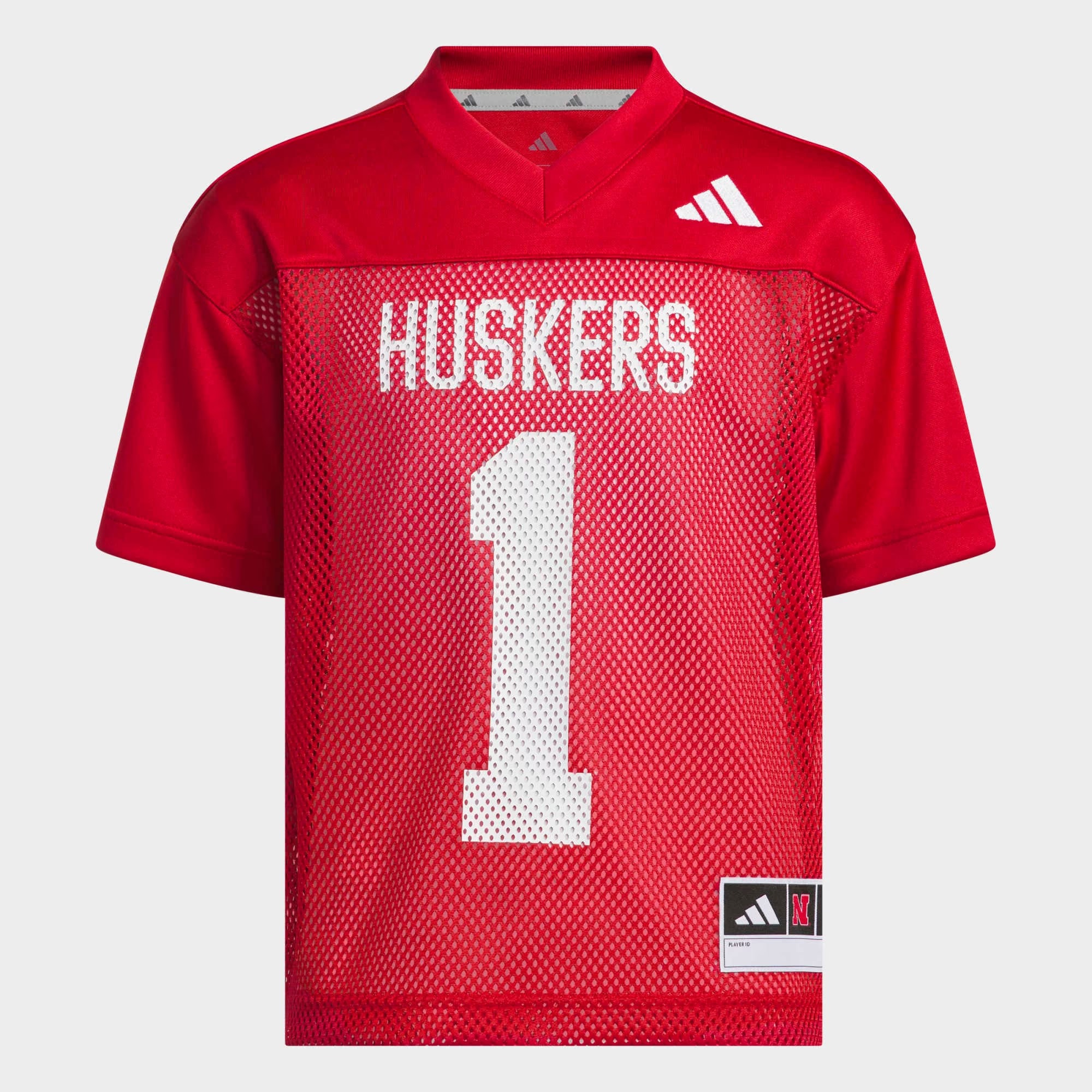 Hunk Wear - Nebraska Huskers adidas Youth Tailgate Jersey - Scarlet