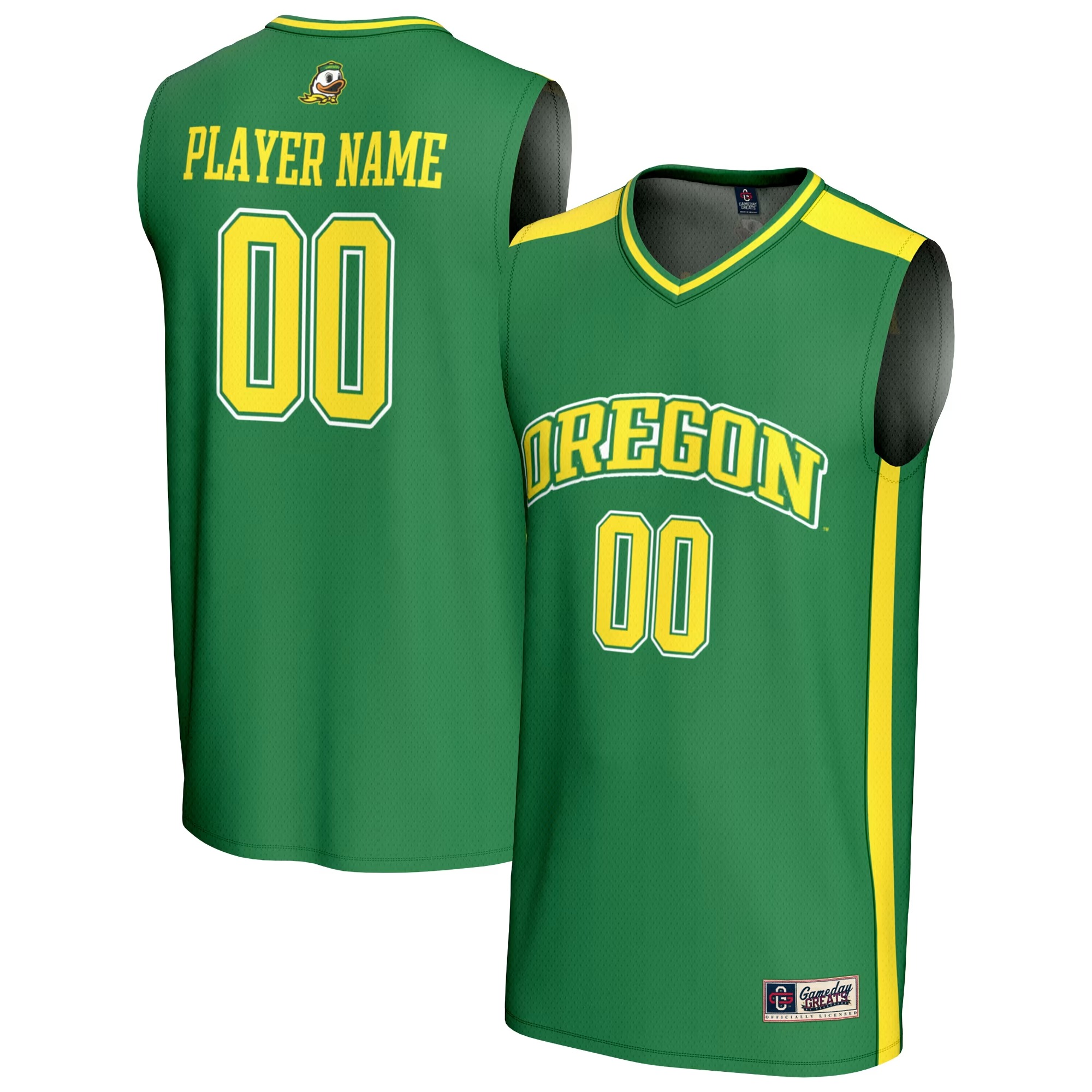 Hunk Wear - Oregon Ducks GameDay Greats Youth NIL Pick-A-Player Lightweight Women's Basketball Fashion Jersey - Green