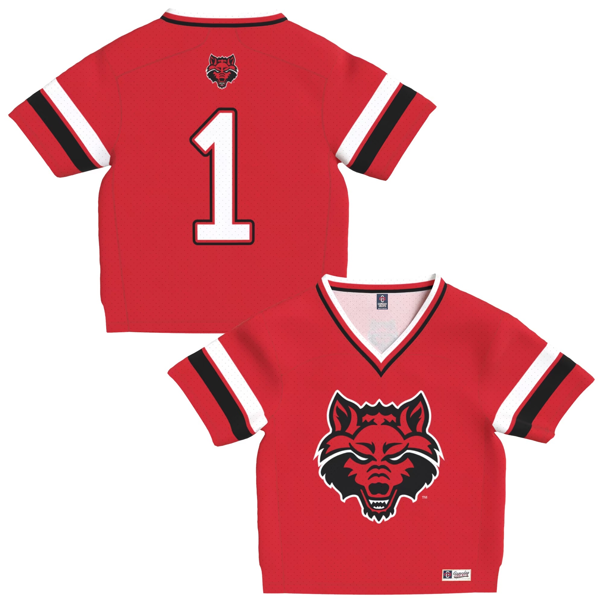 Hunk Wear - Arkansas State Red Wolves GameDay Greats Infant Lightweight Collegiate Football Fashion Jersey - Scarlet