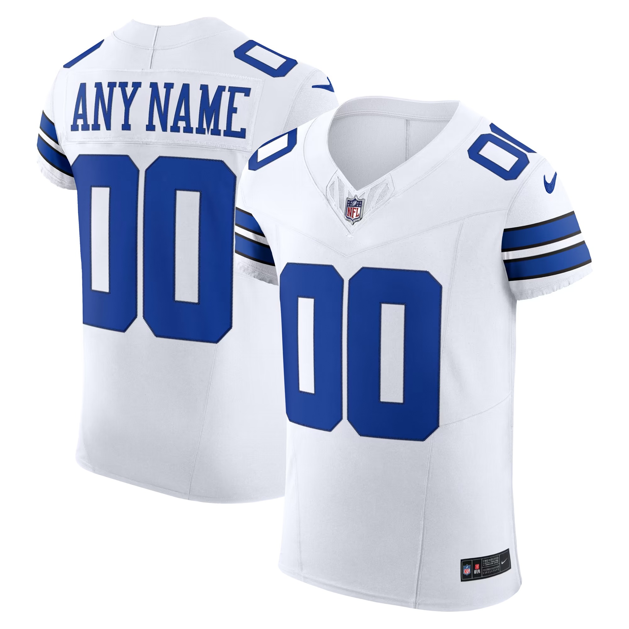 Hunk Wear - Dallas Cowboys Nike Vapor F.U.S.E. Elite Custom Jersey - White