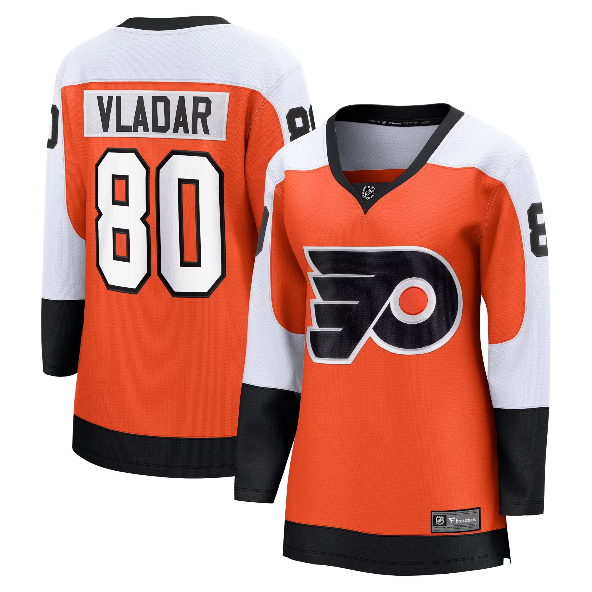 Hunk Wear - Dan Vladar Philadelphia Flyers Fanatics Women's Home Breakaway Jersey - Orange