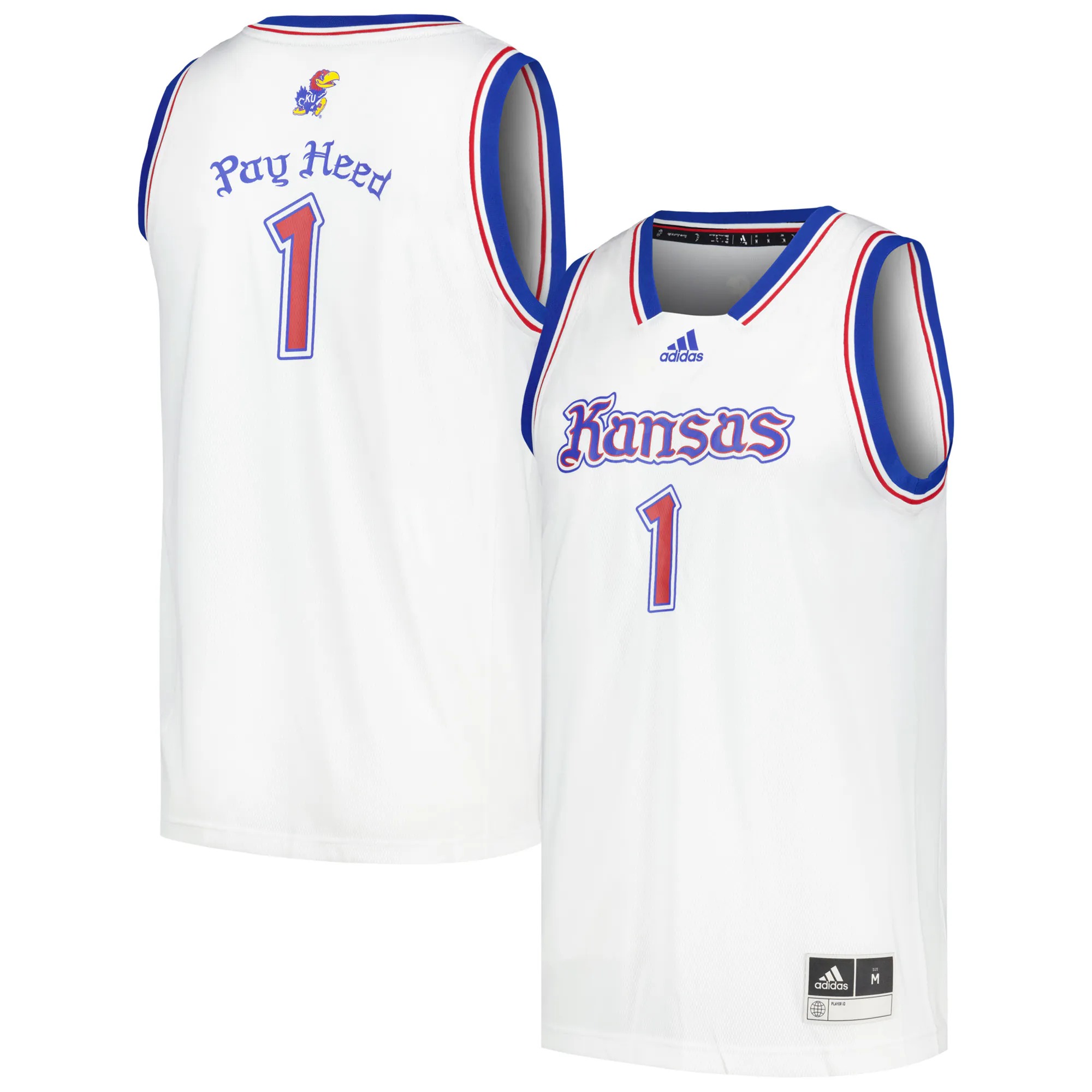 Hunk Wear - # Kansas Jayhawks adidas Swingman Basketball Jersey - White