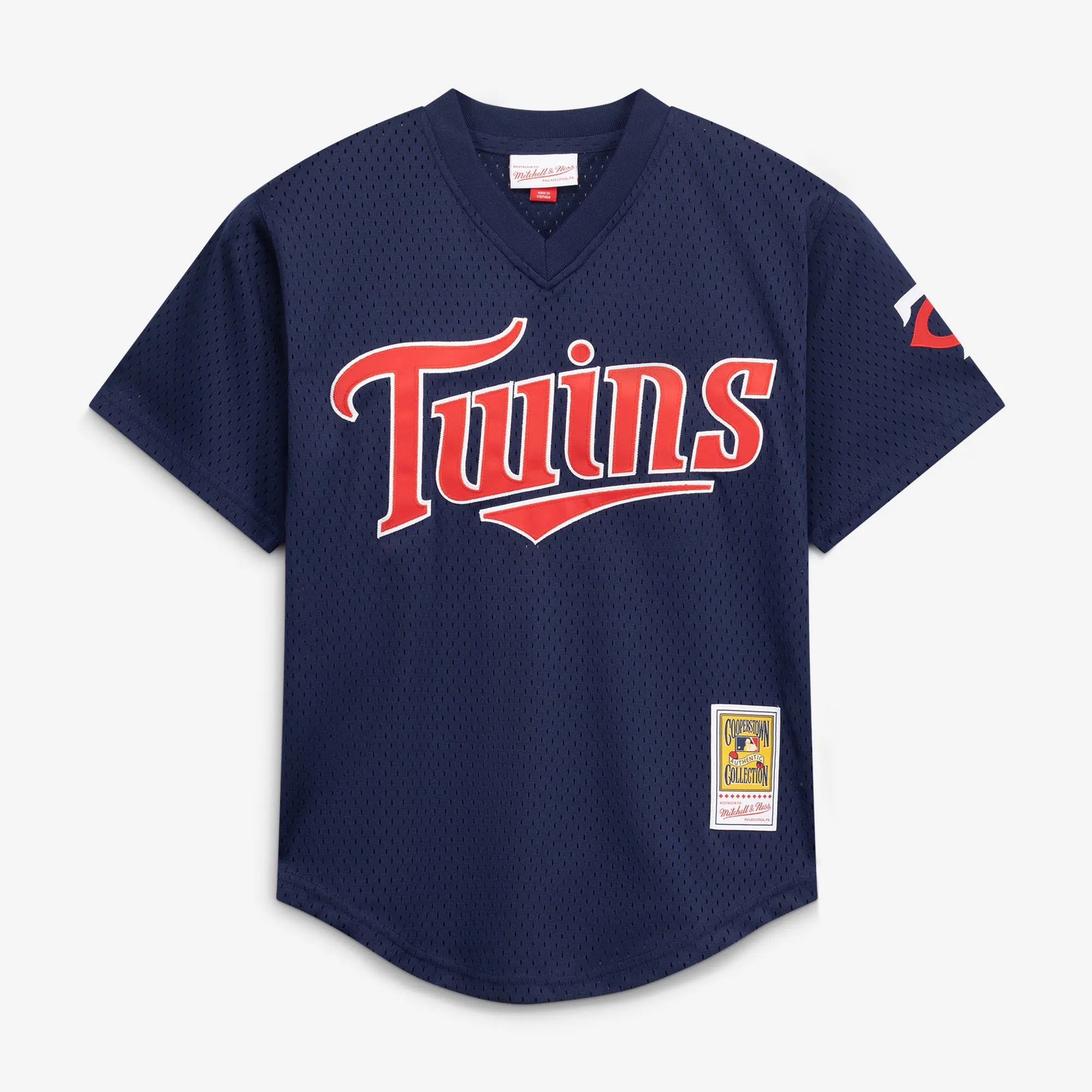 Hunk Wear - David Ortiz Minnesota Twins Mitchell & Ness Youth Cooperstown Collection Mesh Batting Practice Jersey - Navy