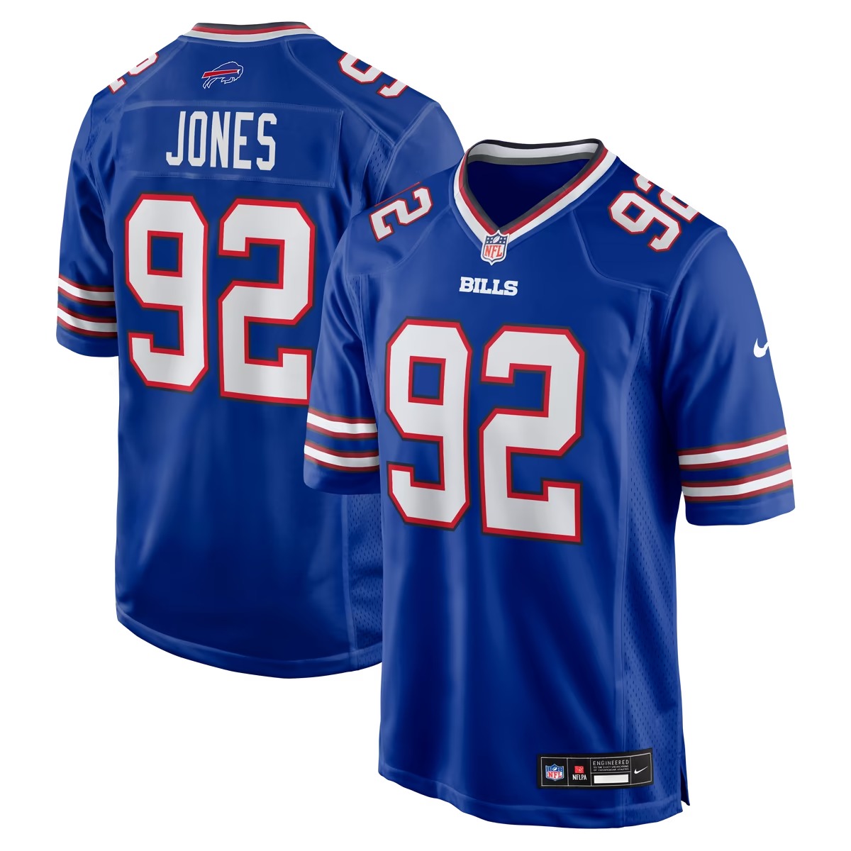 Hunk Wear - DaQuan Jones Buffalo Bills Nike Game Player Jersey - Royal