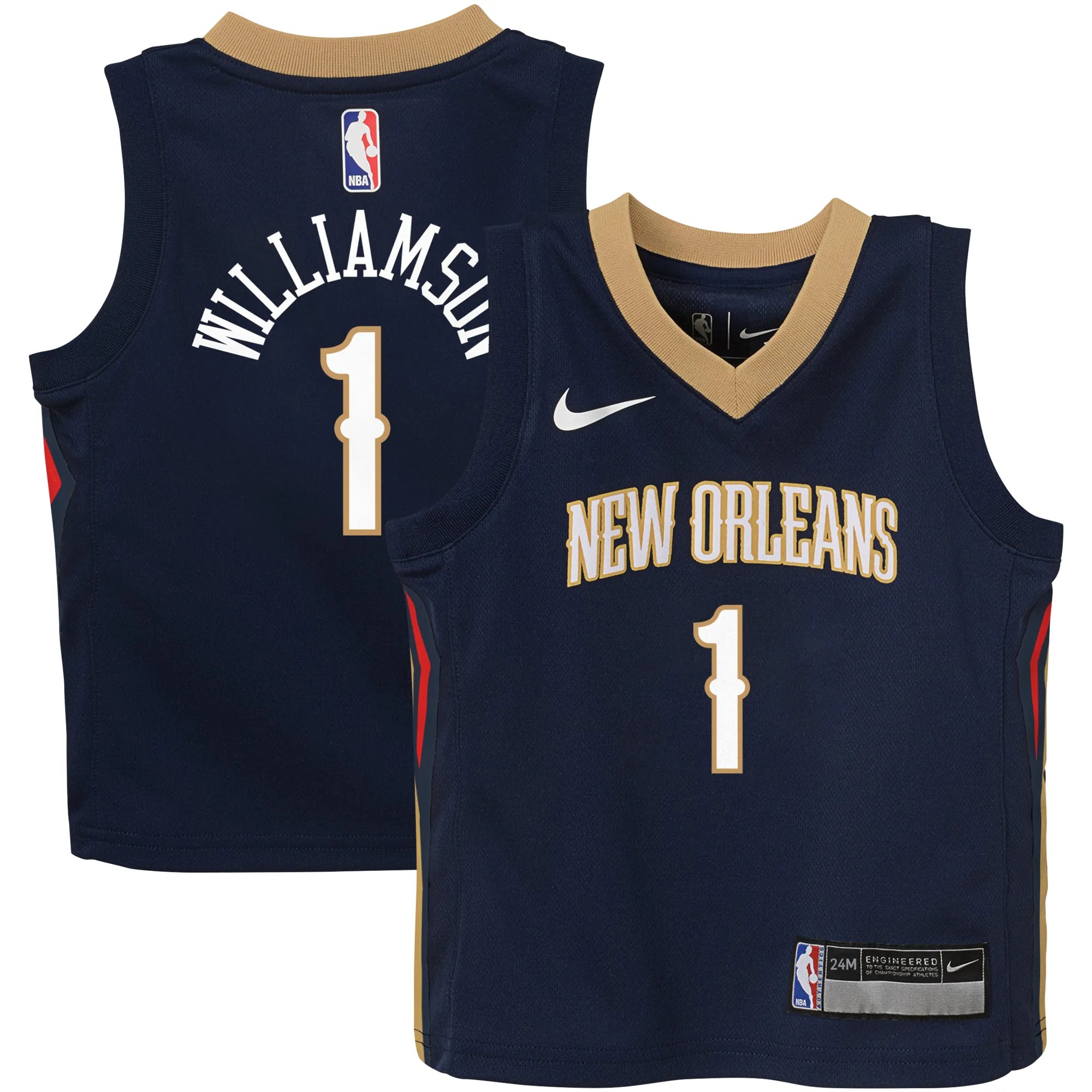 Hunk Wear - Zion Williamson New Orleans Pelicans Nike Infant Swingman Player Jersey - Icon Edition - Navy
