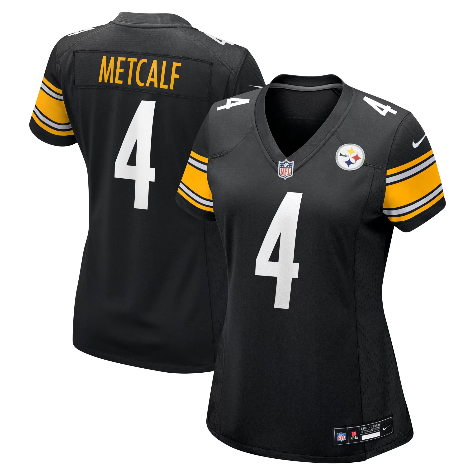 Hunk Wear - DK Metcalf Pittsburgh Steelers Nike Women's Team Game Jersey - Black