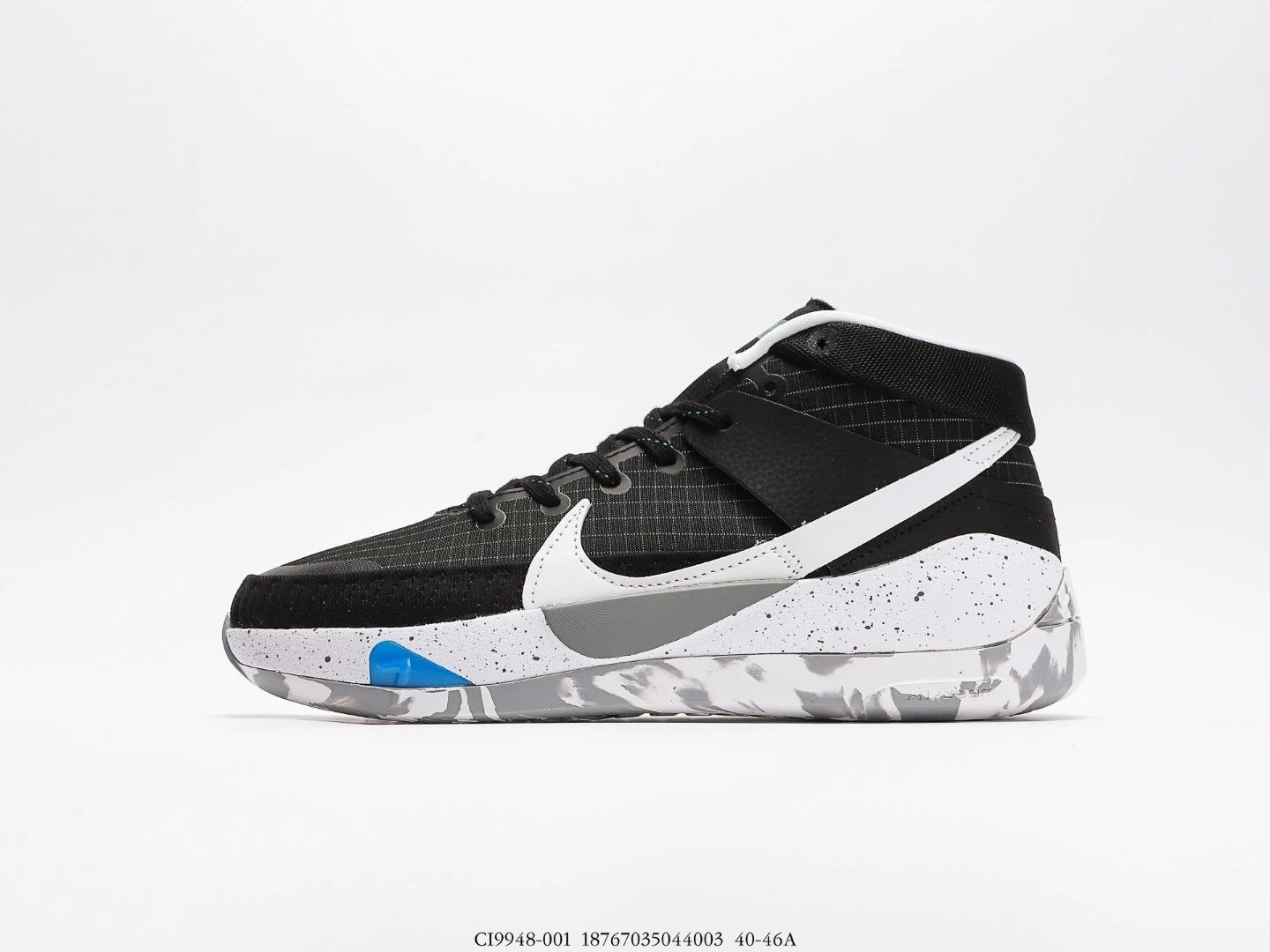 Nike KD Basketball Shoes Black White Grey CI9948-001