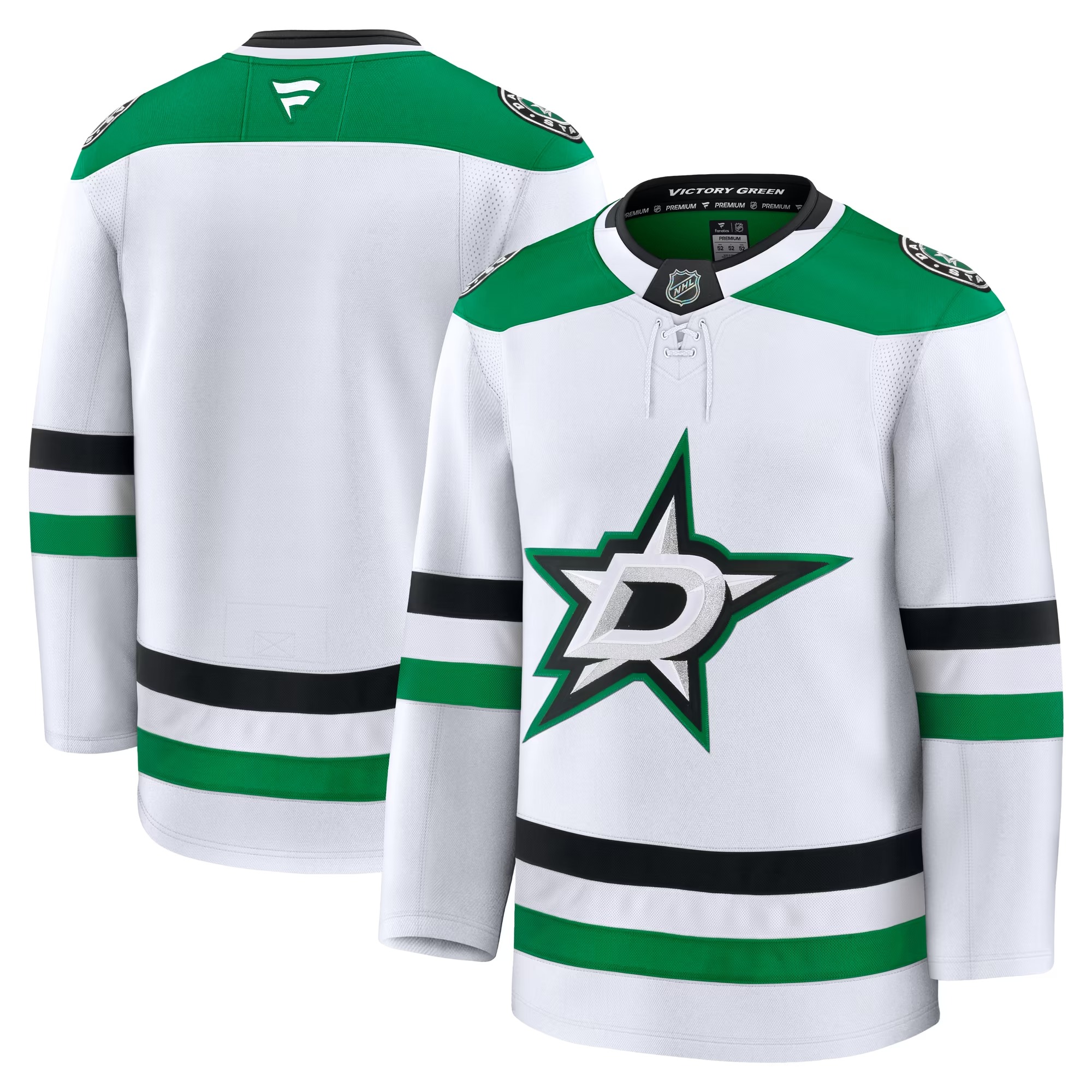 Hunk Wear - Dallas Stars Fanatics Away Premium Jersey - White