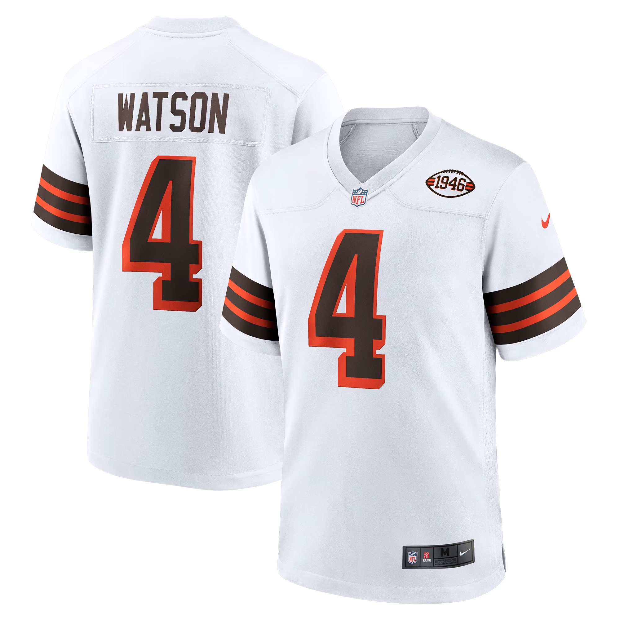 Hunk Wear - Deshaun Watson Cleveland Browns Nike Alternate Game Jersey - White