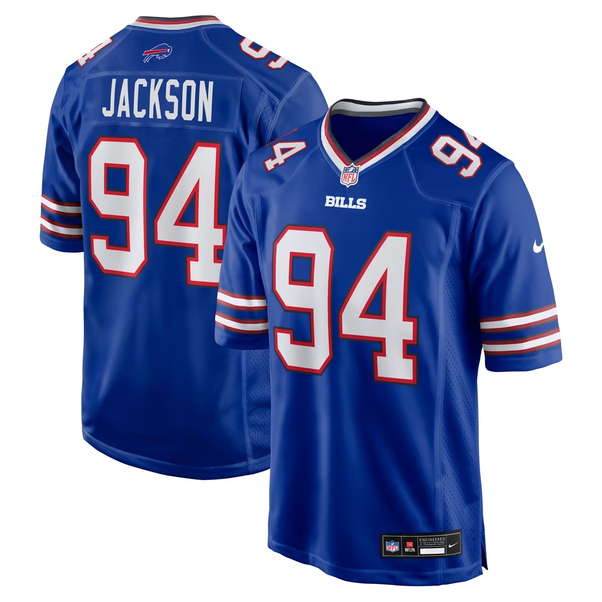 Hunk Wear - Landon Jackson Buffalo Bills Nike Team Game Jersey - Royal