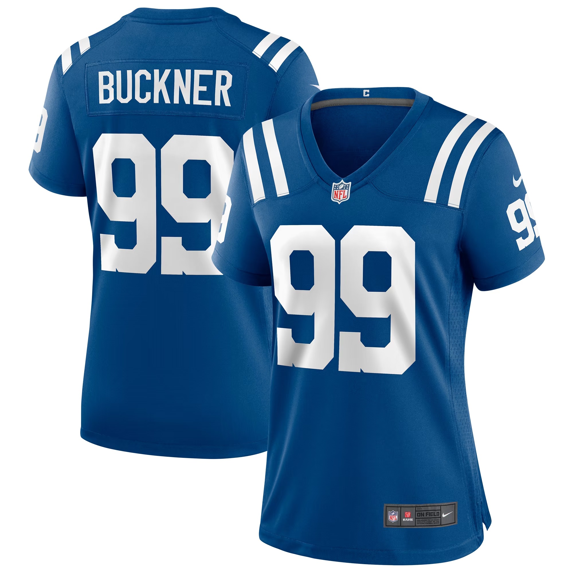 Hunk Wear - DeForest Buckner Indianapolis Colts Nike Women's Game Player Jersey - Royal