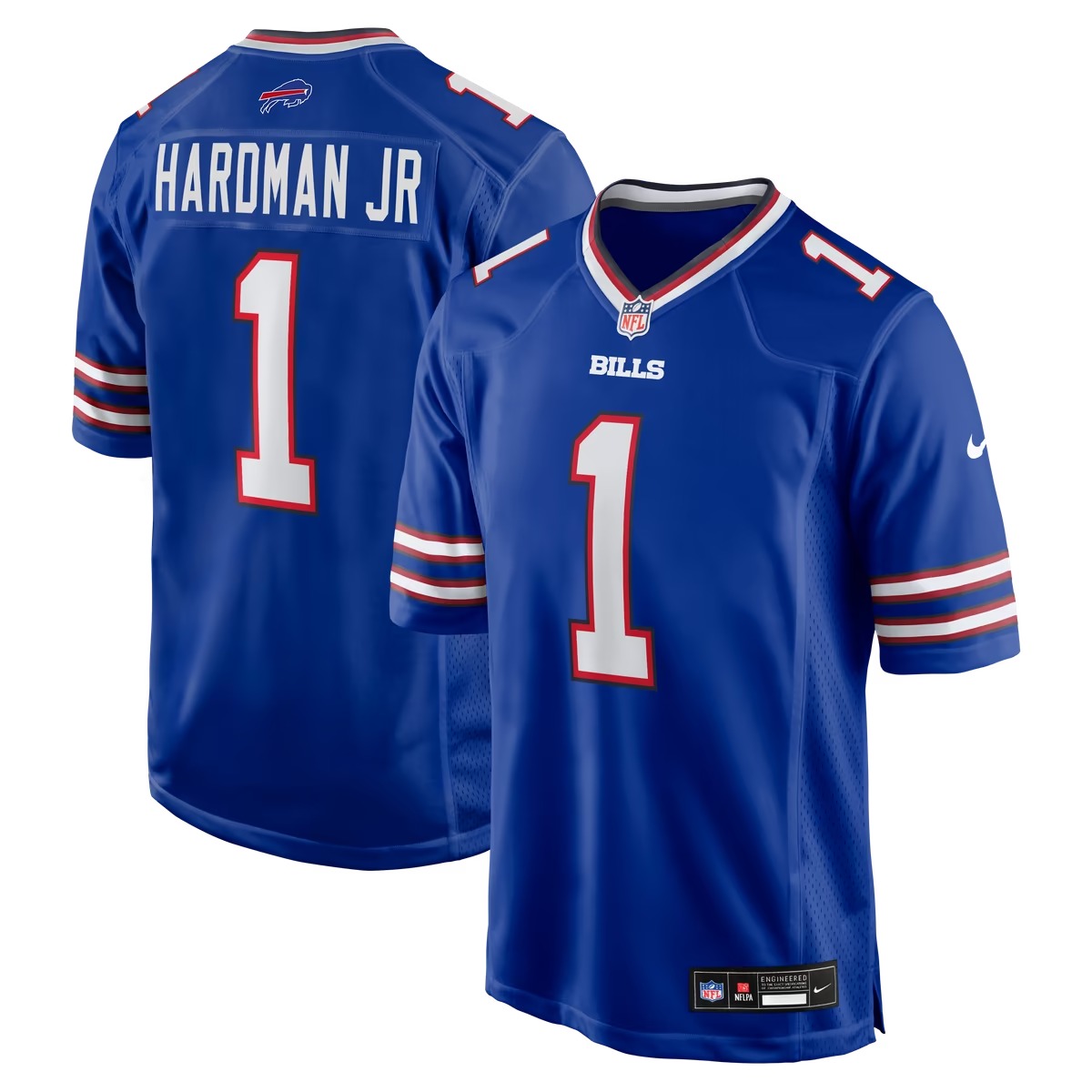 Hunk Wear - Mecole Hardman Buffalo Bills Nike Team Game Jersey - Royal
