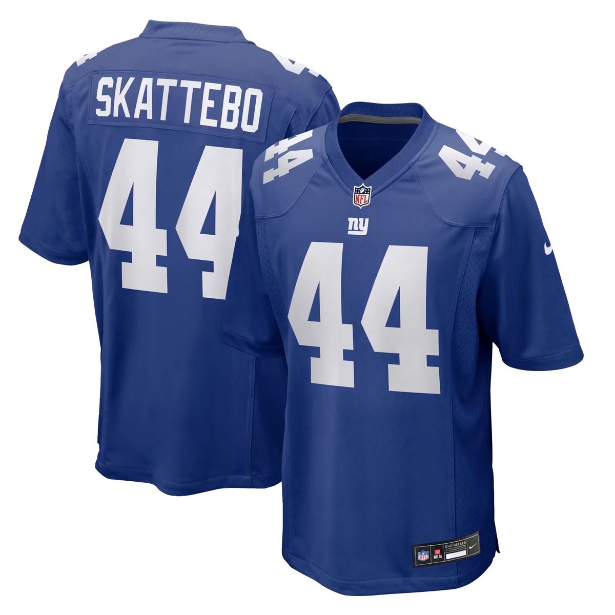 Hunk Wear - Cam Skattebo New York Giants Nike Team Game Player Jersey - Royal