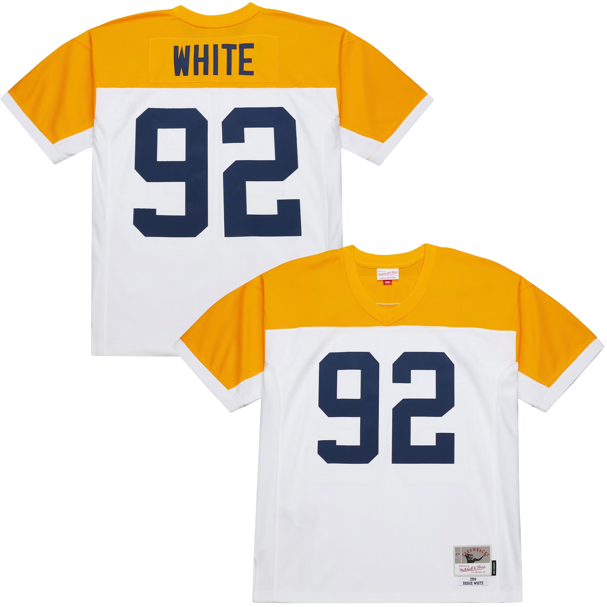 Hunk Wear - Reggie White Green Bay Packers Mitchell & Ness 1994 Legacy Replica Jersey - White
