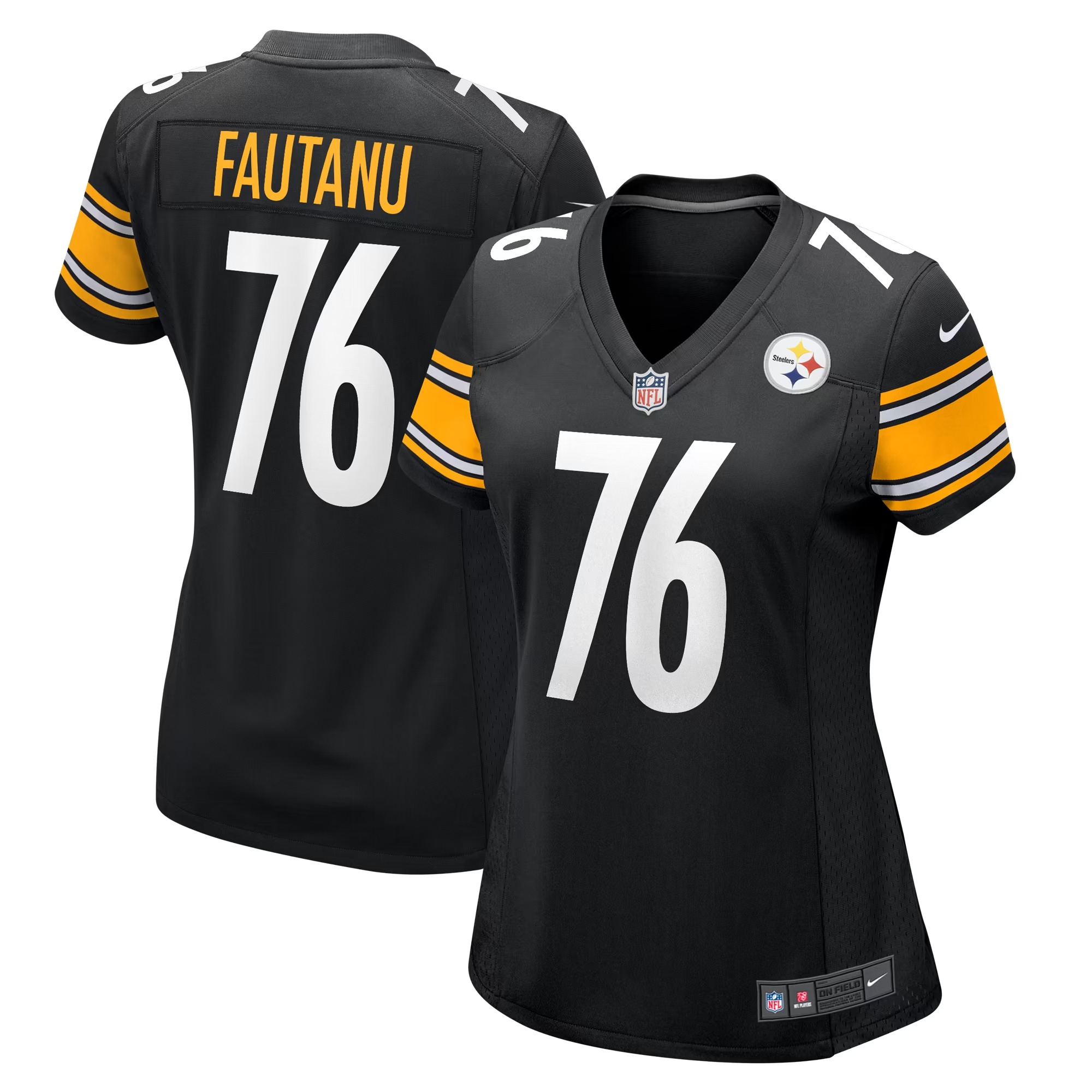 Hunk Wear - Troy Fautanu Pittsburgh Steelers Nike Women's Game Jersey - Black