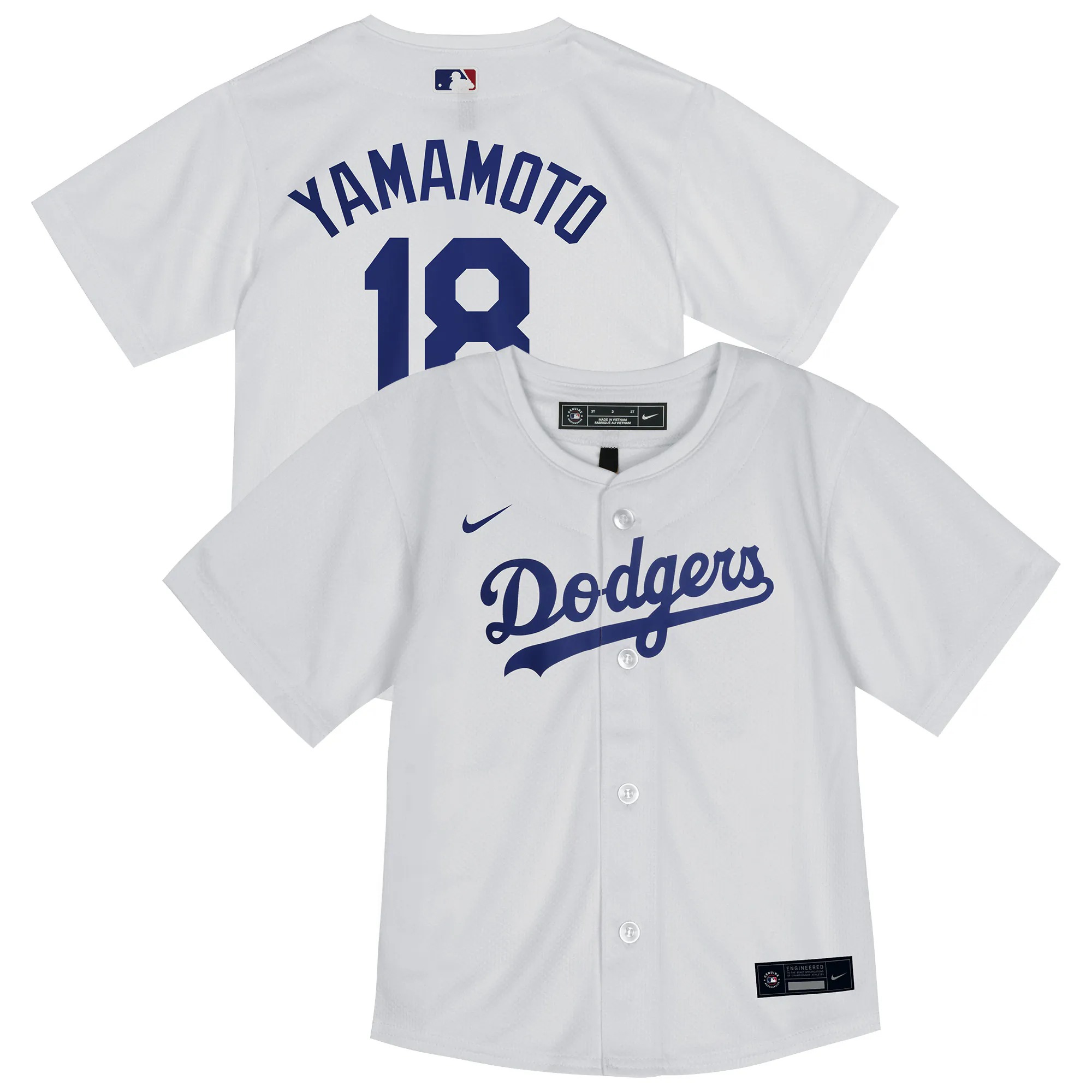 Hunk Wear - Yoshinobu Yamamoto Los Angeles Dodgers Nike Infant Home Replica Jersey - White