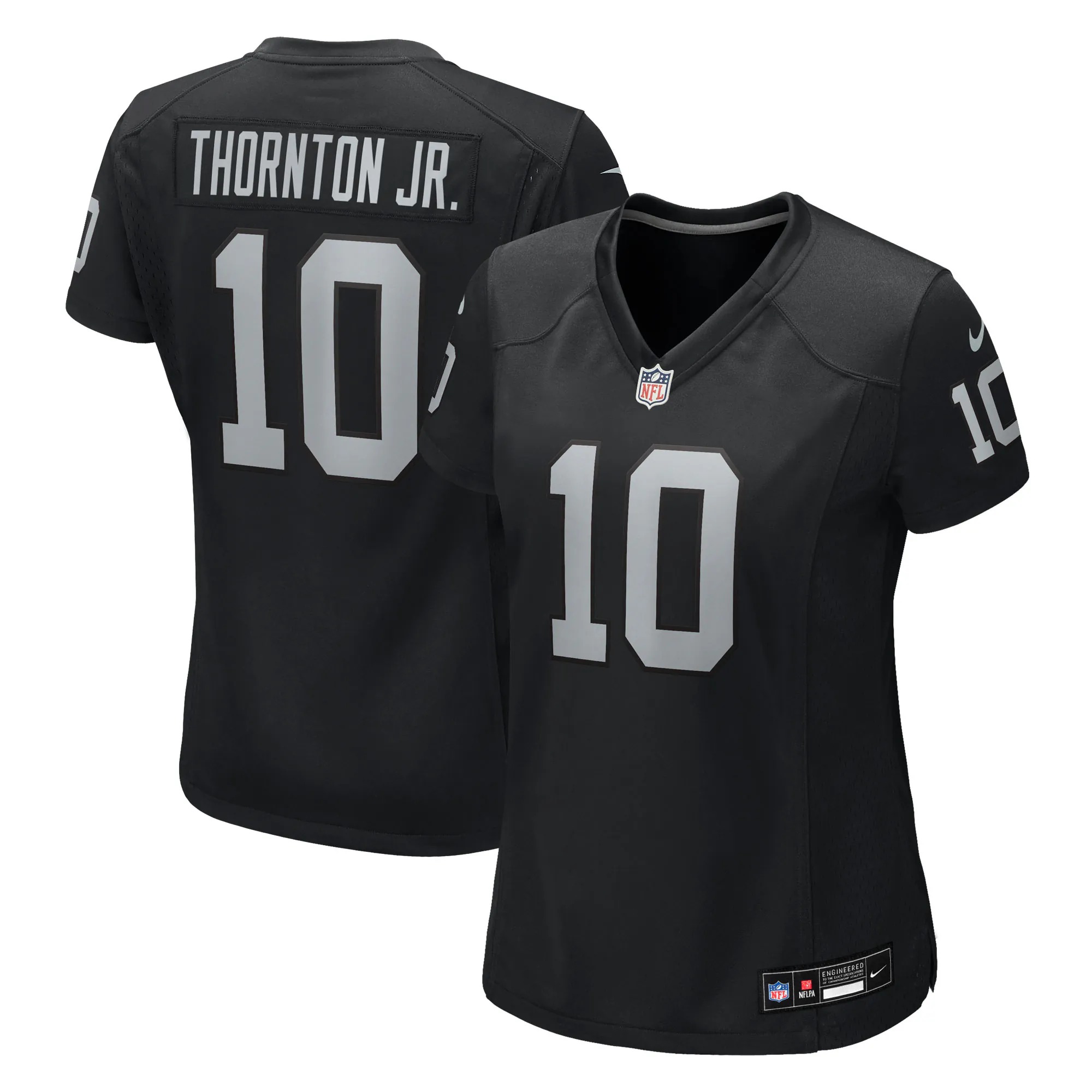 Hunk Wear - Dont'e Thornton Jr. Las Vegas Raiders Nike Women's Team Game Jersey - Black