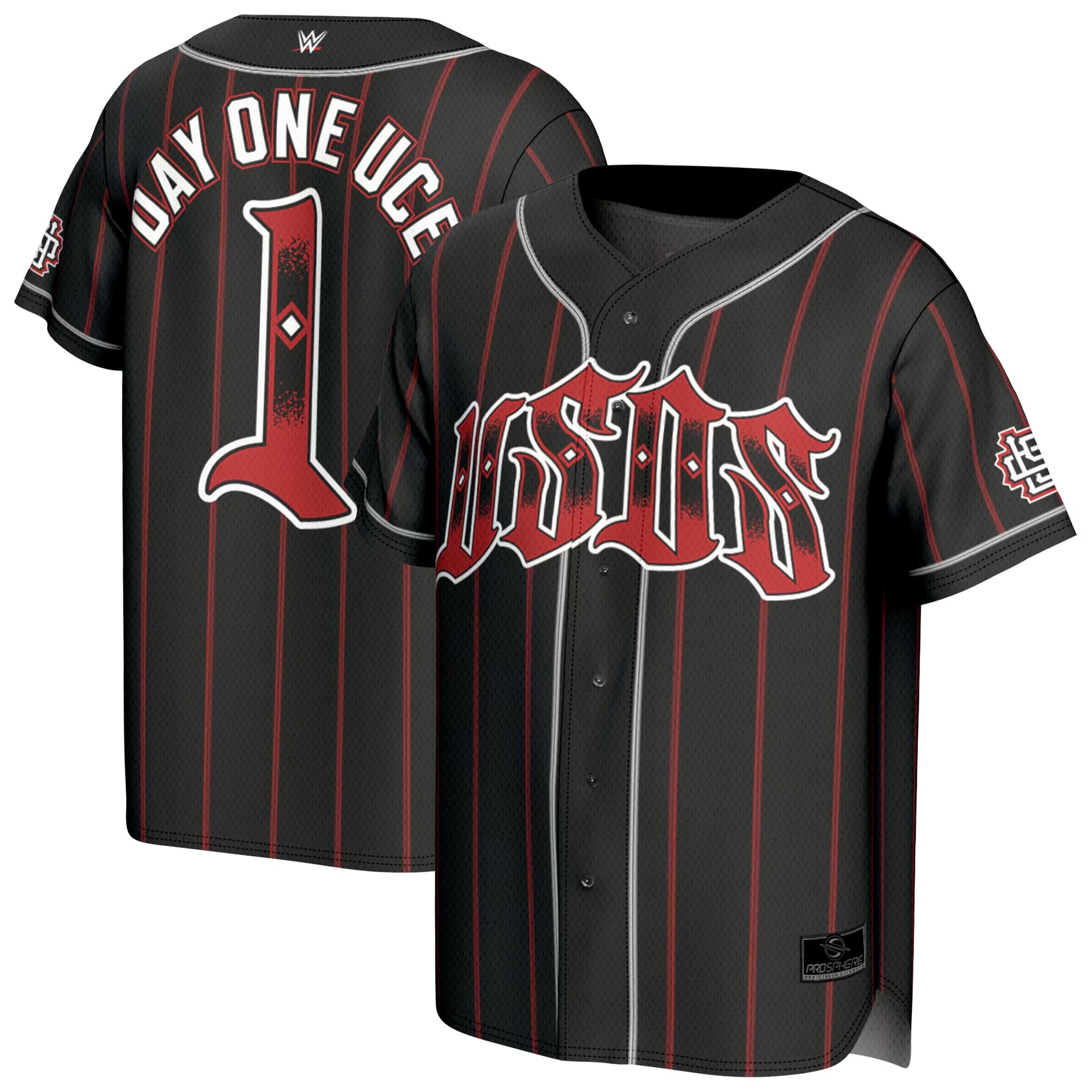 Hunk Wear - The Usos ProSphere Unisex Tag Team Champions Fashion Baseball Jersey - Black