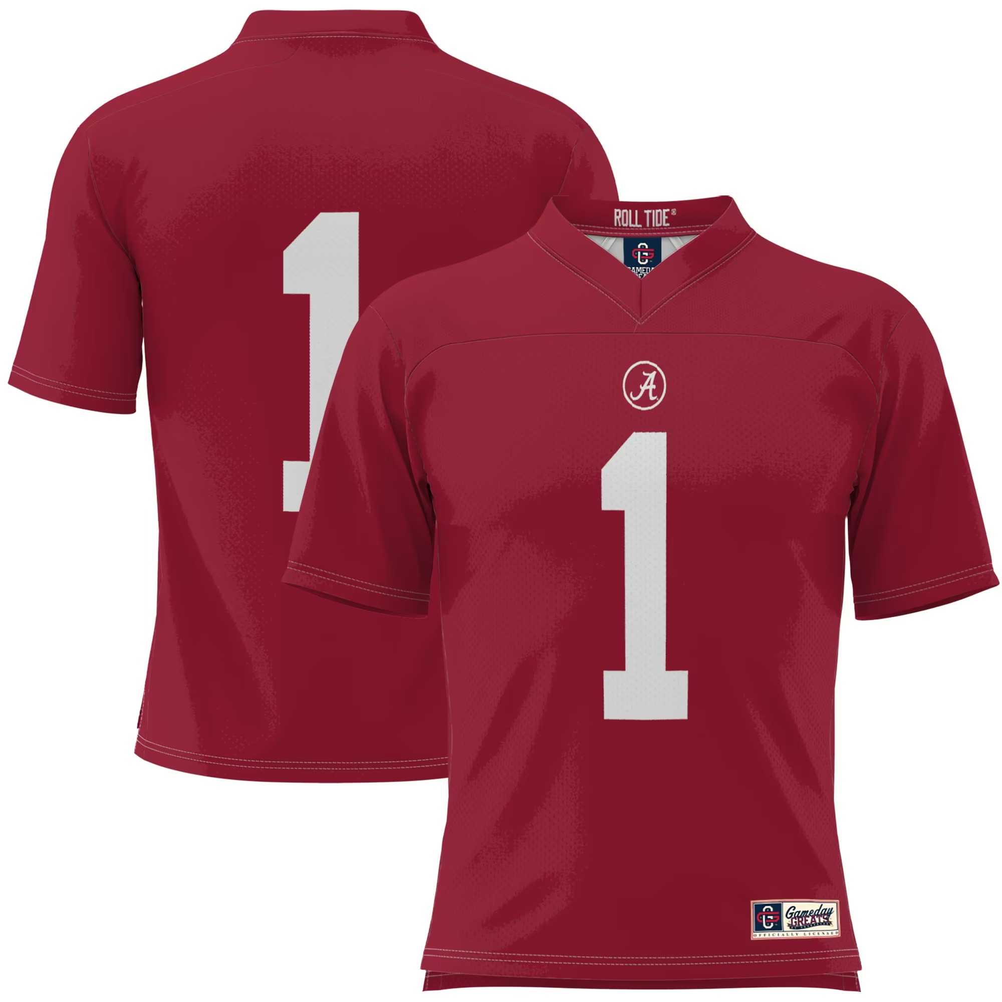 Hunk Wear - #1 Alabama Crimson Tide GameDay Greats Youth Football Jersey - Crimson