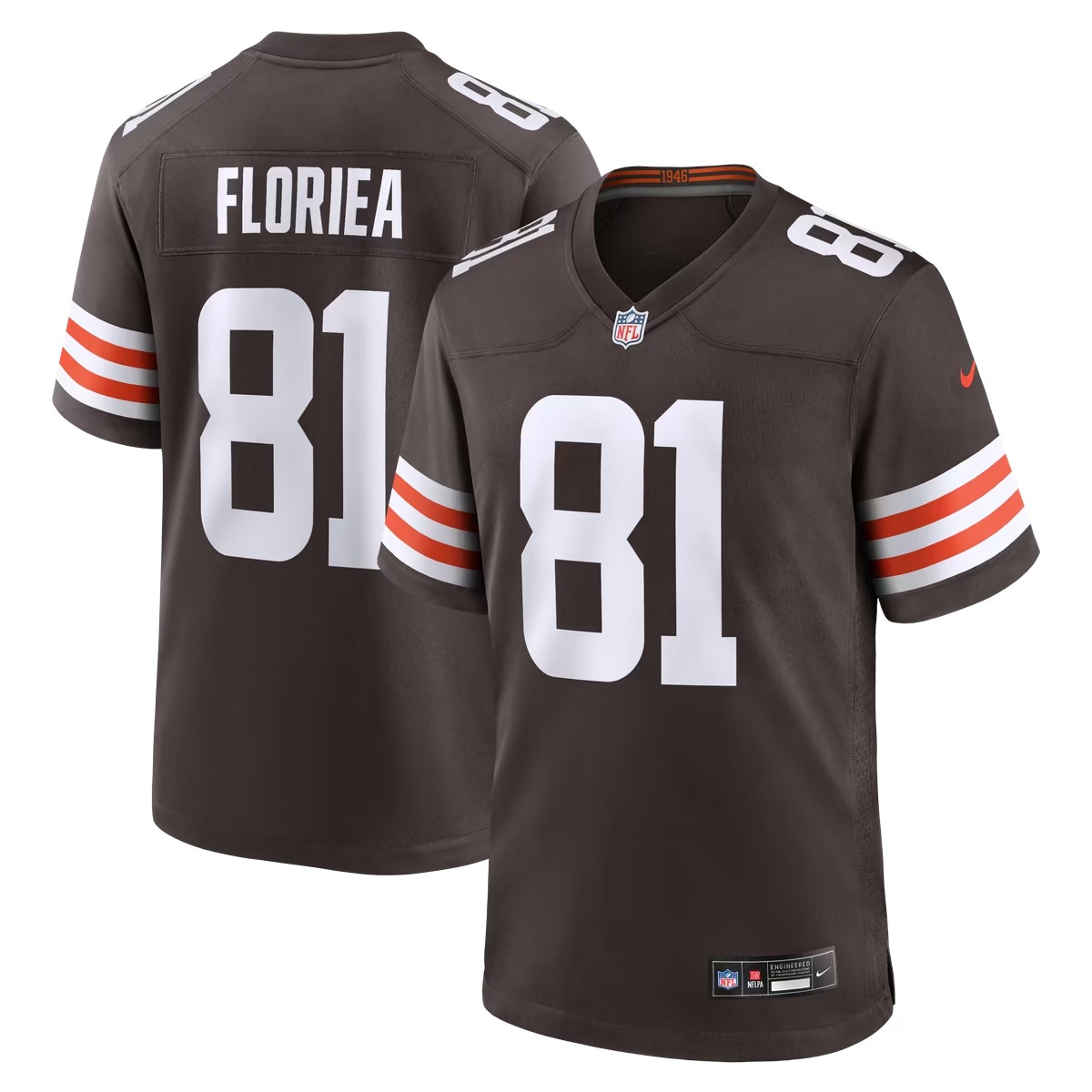 Hunk Wear - Luke Floriea Cleveland Browns Nike Team Game Jersey - Brown