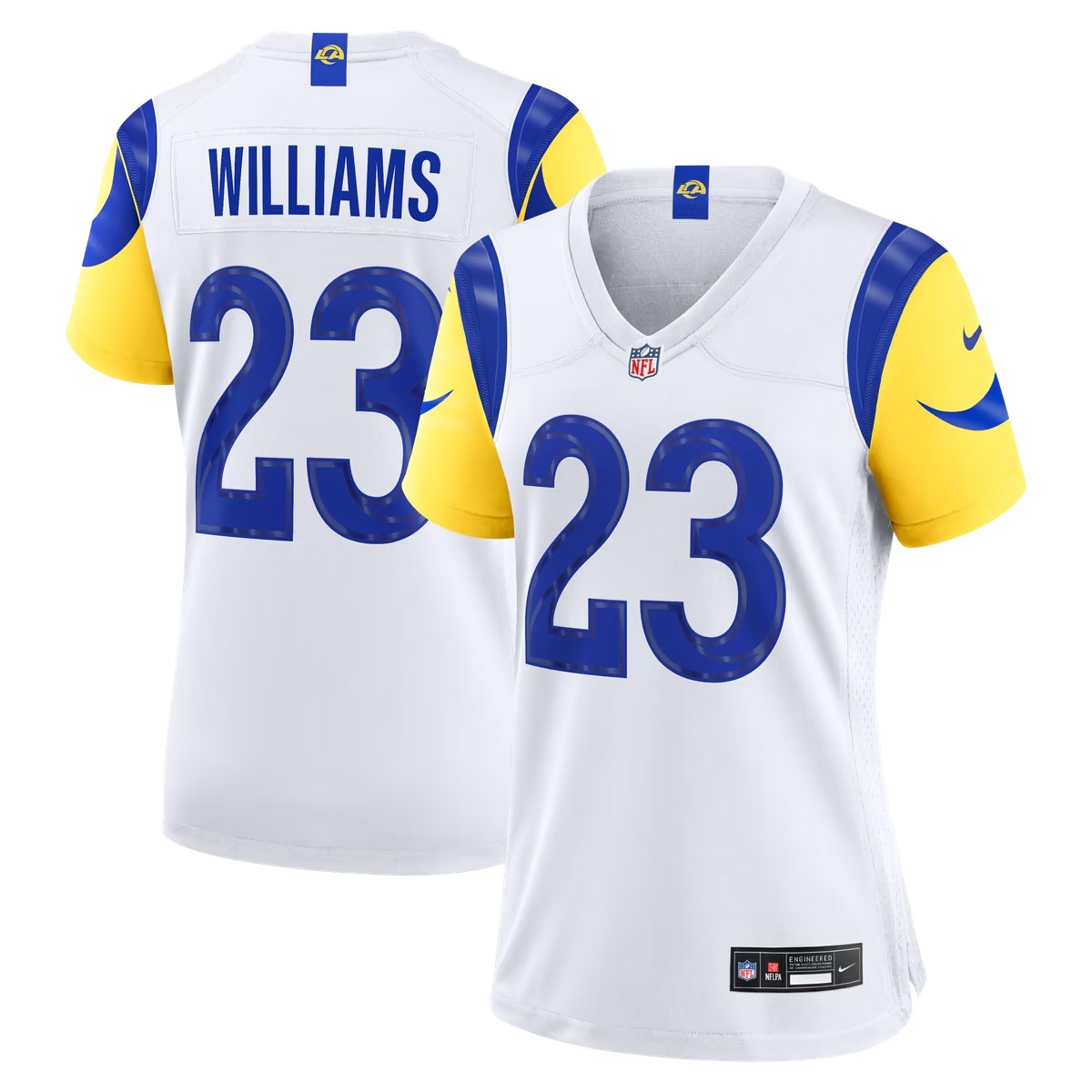 Hunk Wear - Kyren Williams Los Angeles Rams Nike Women's Game Jersey - White