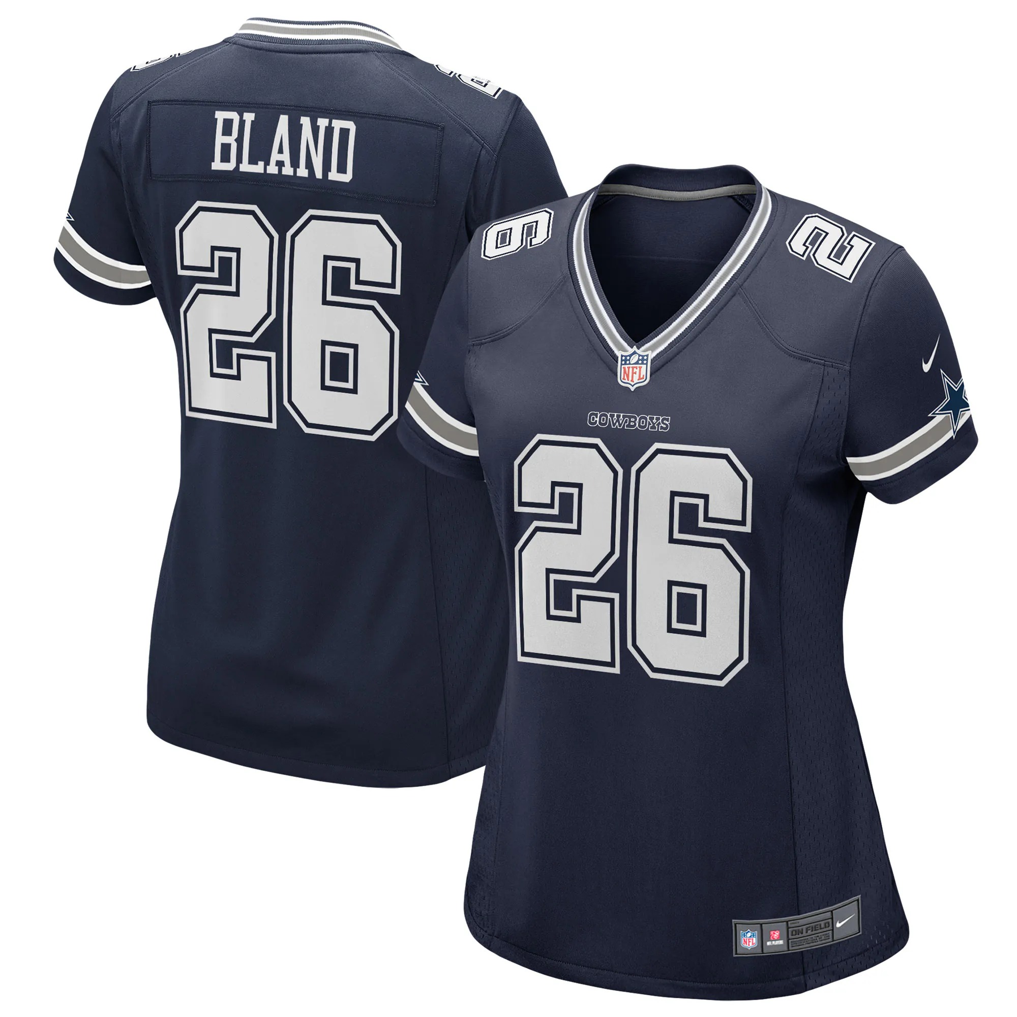 Hunk Wear - DaRon Bland Dallas Cowboys Nike Women's Game Jersey - Navy