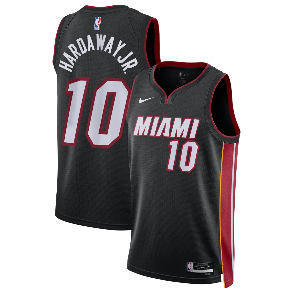 Hunk Wear - Tim Hardaway Jr. Miami Heat Nike Unisex Swingman Jersey - Icon Edition - Black