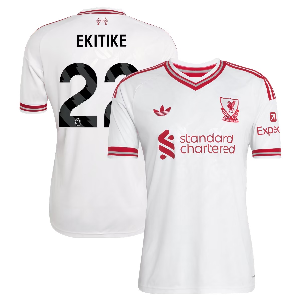 Hunk Wear - Hugo Ekitike Liverpool adidas 2026_27 Away Replica Jersey - White