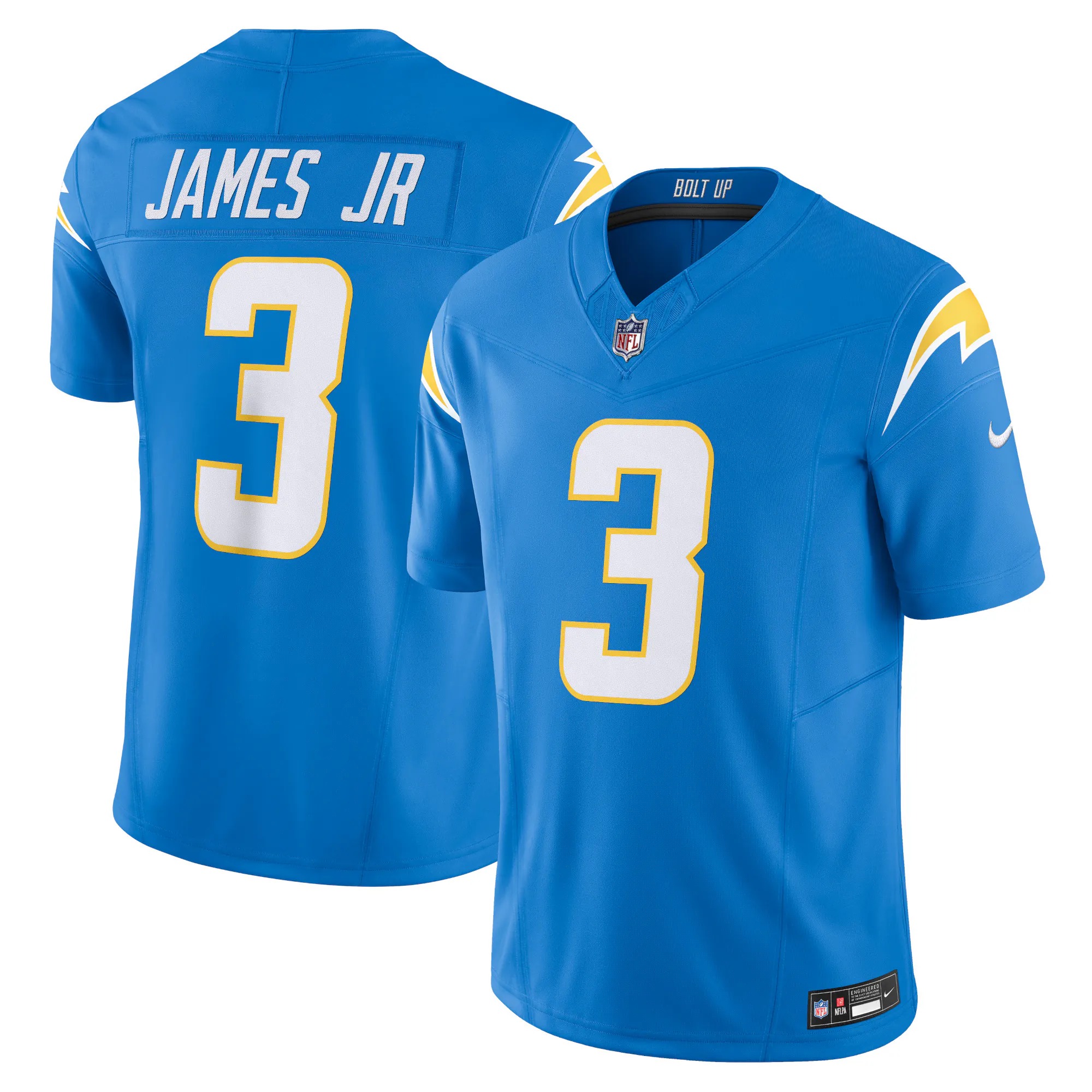 Hunk Wear - Derwin James Jr. Los Angeles Chargers Nike Vapor F.U.S.E. Limited Jersey - Powder Blue