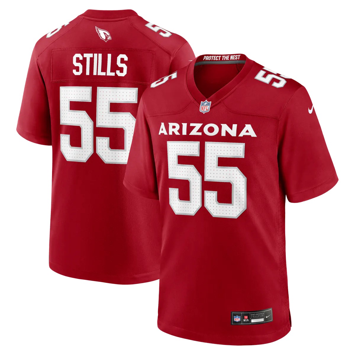 Hunk Wear - Dante Stills Arizona Cardinals Nike Team Game Jersey - Cardinal