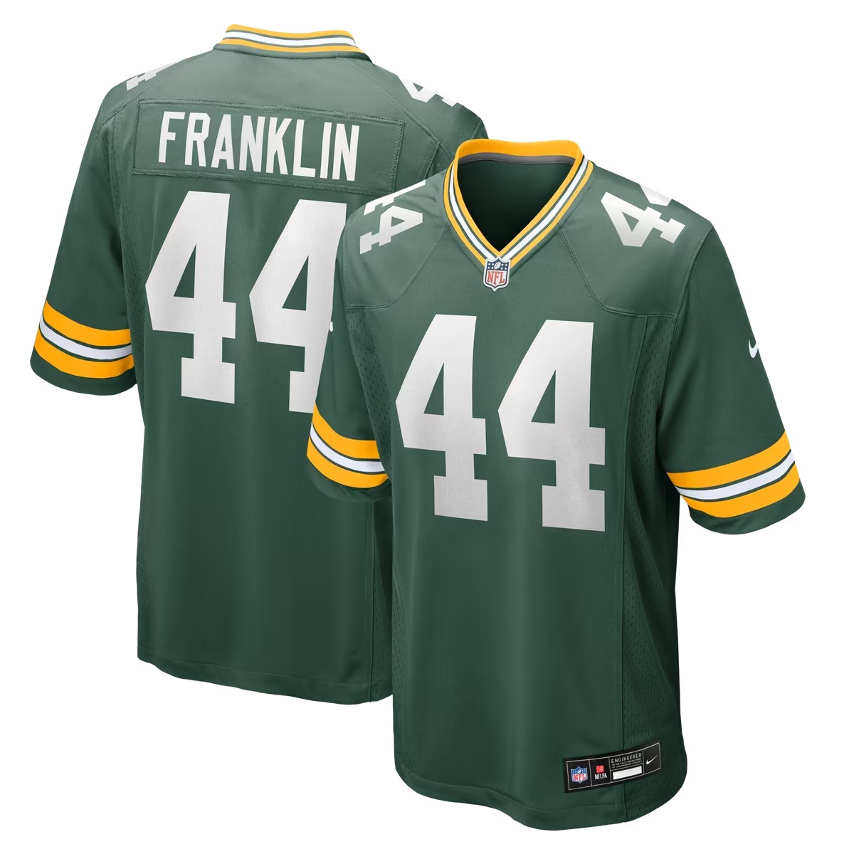 Hunk Wear - Zaire Franklin Green Bay Packers Nike Game Jersey - Green