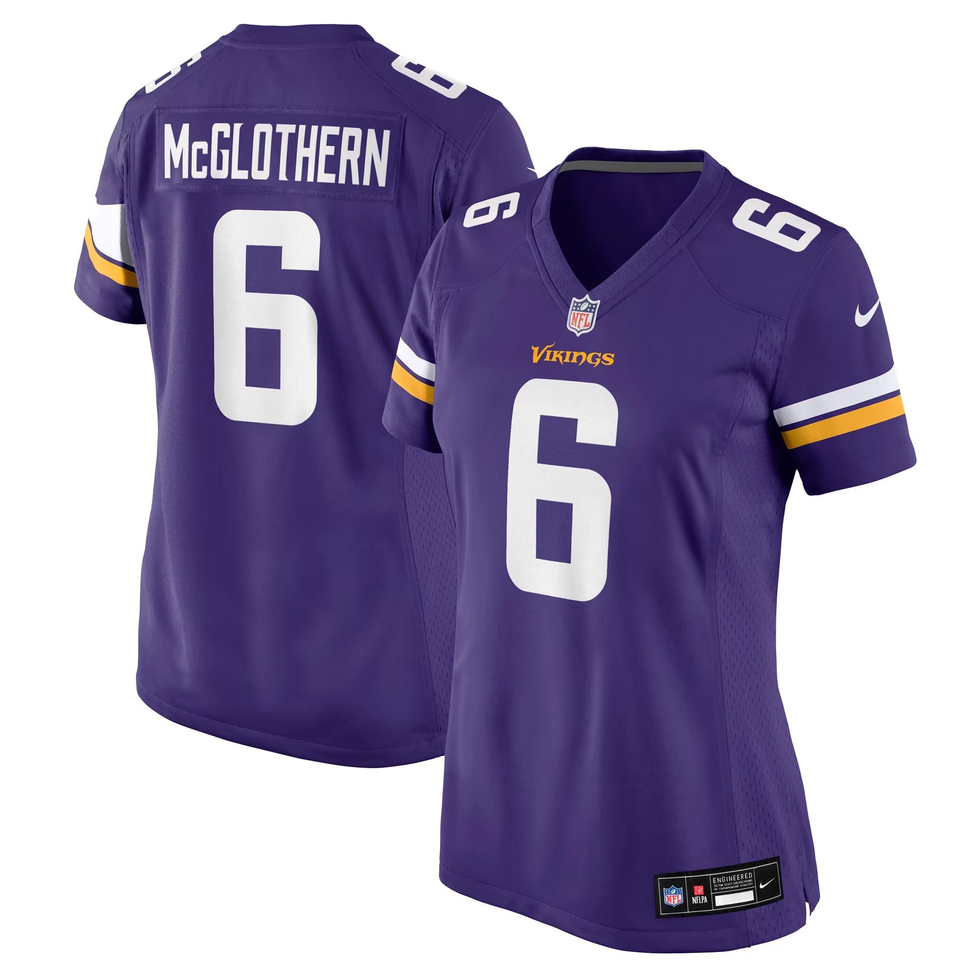 Hunk Wear - Dwight McGlothern Minnesota Vikings Nike Women's Team Game Jersey - Purple
