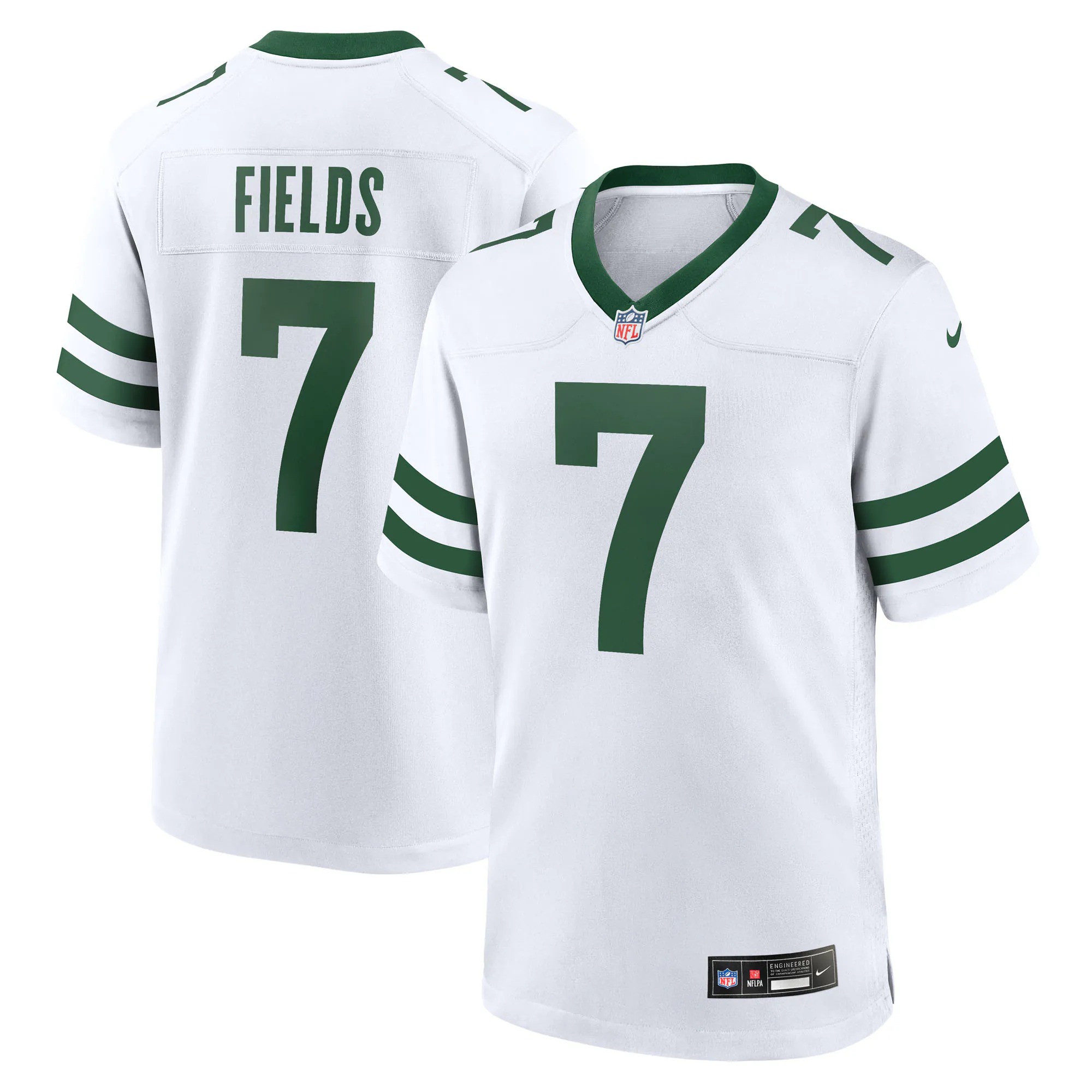 Hunk Wear - Justin Fields New York Jets Nike Game Jersey - Legacy White