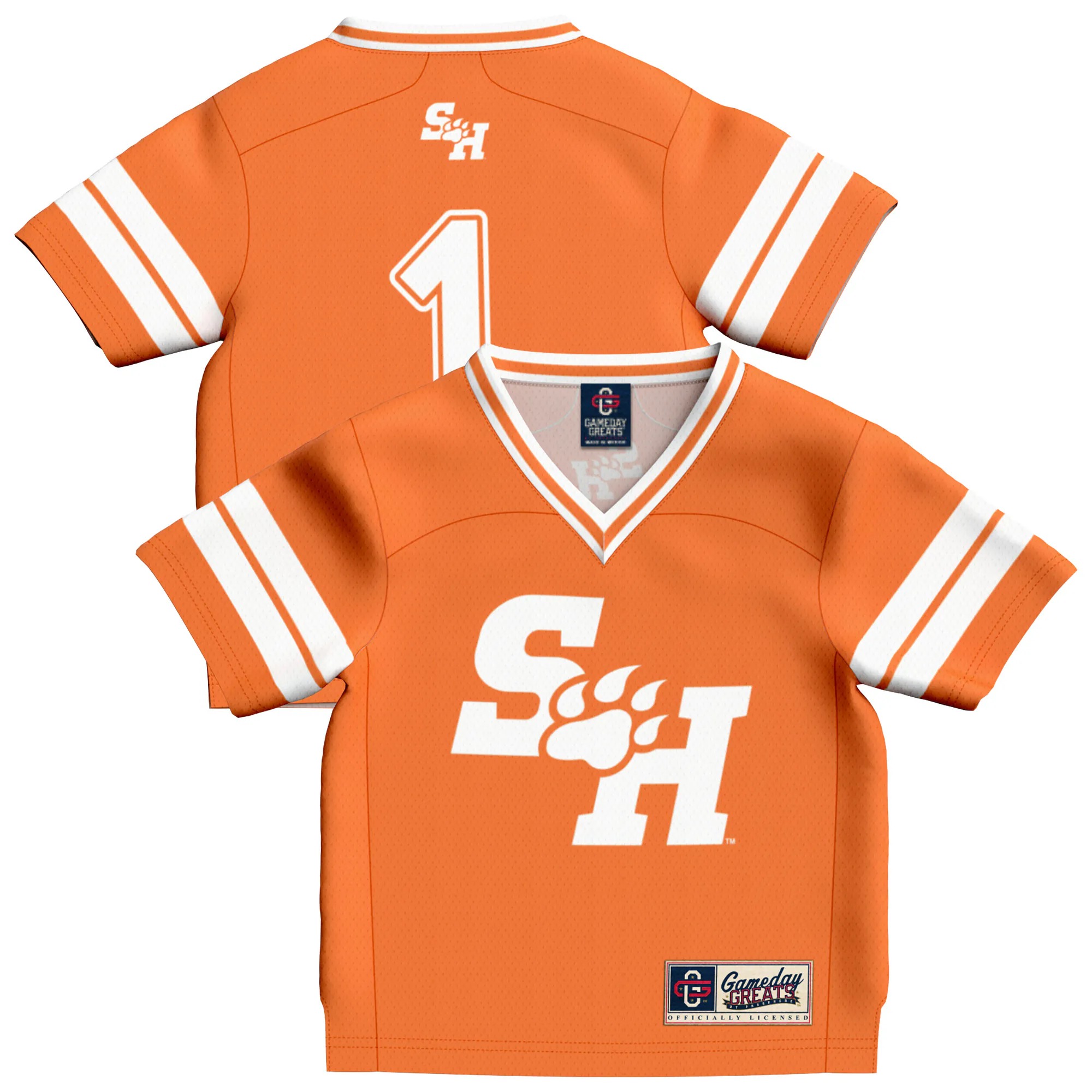 Hunk Wear - #1 Sam Houston State Bearkats GameDay Greats Infant Collegiate Football Fashion Jersey - Orange