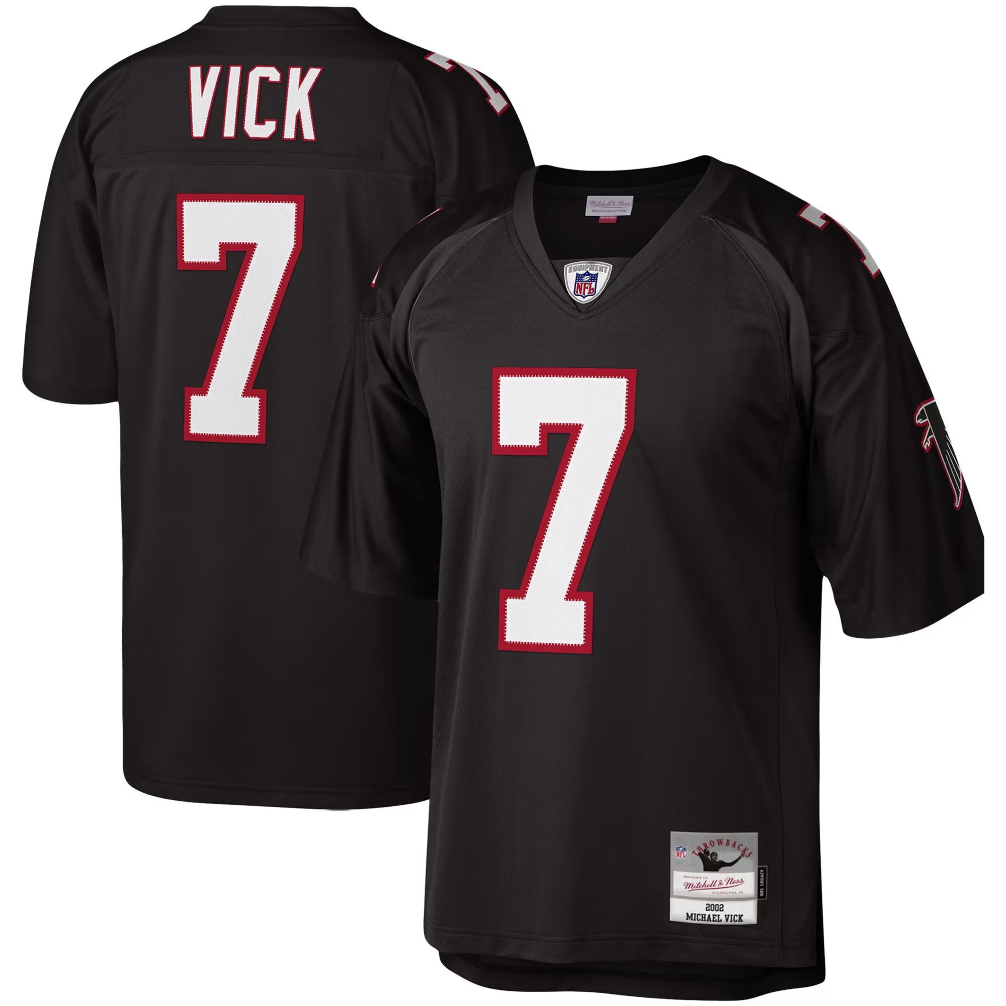 Hunk Wear - Michael Vick Atlanta Falcons Mitchell & Ness Legacy Replica Jersey - Black