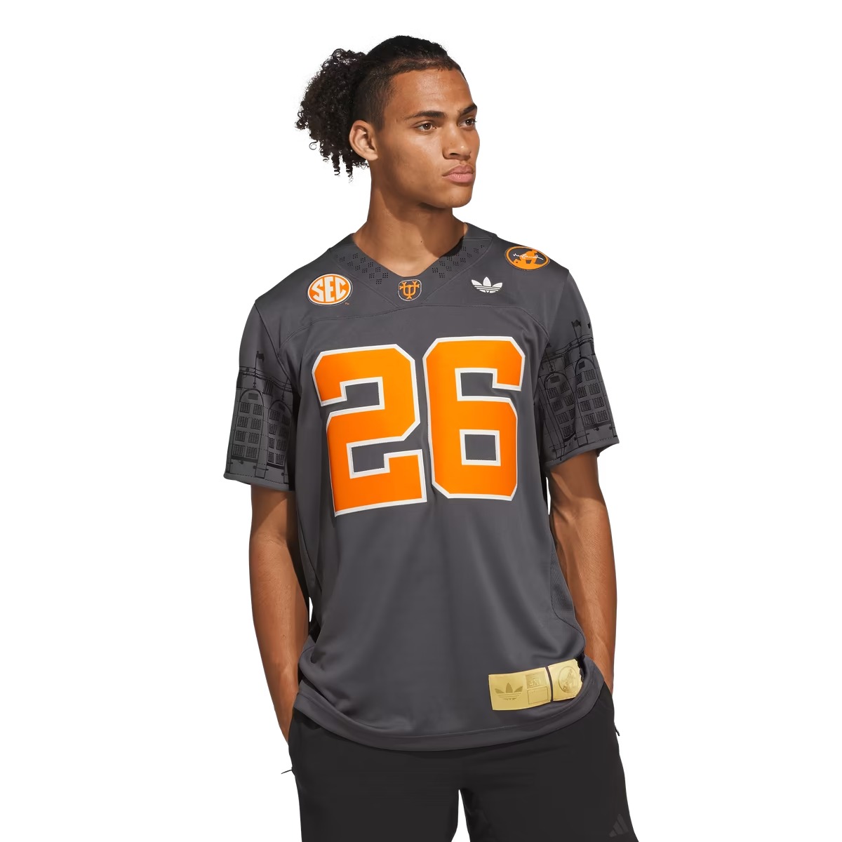 Hunk Wear - #26 Tennessee Volunteers adidas Neyland Legacy Premier Jersey - Smokey Grey
