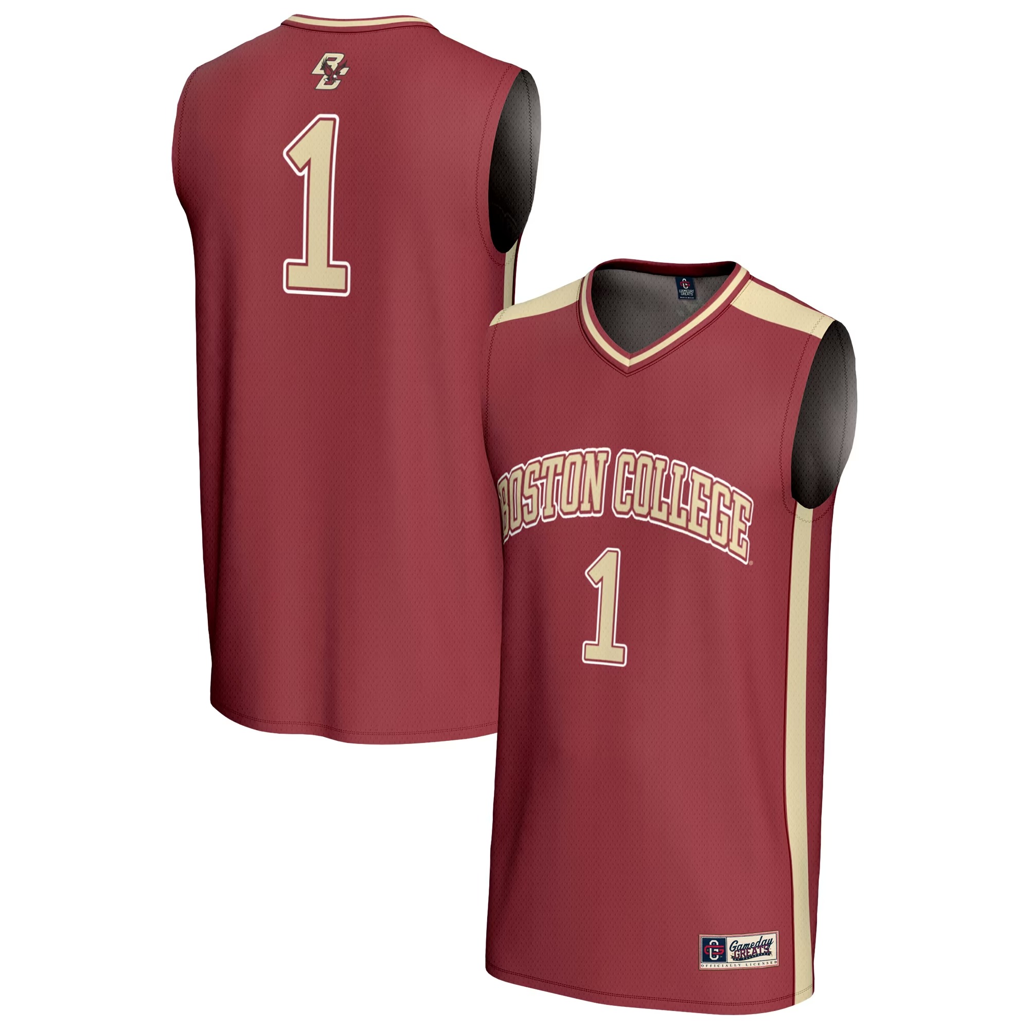 Hunk Wear - #1 Boston College Eagles GameDay Greats Unisex Lightweight Basketball Fashion Jersey - Maroon