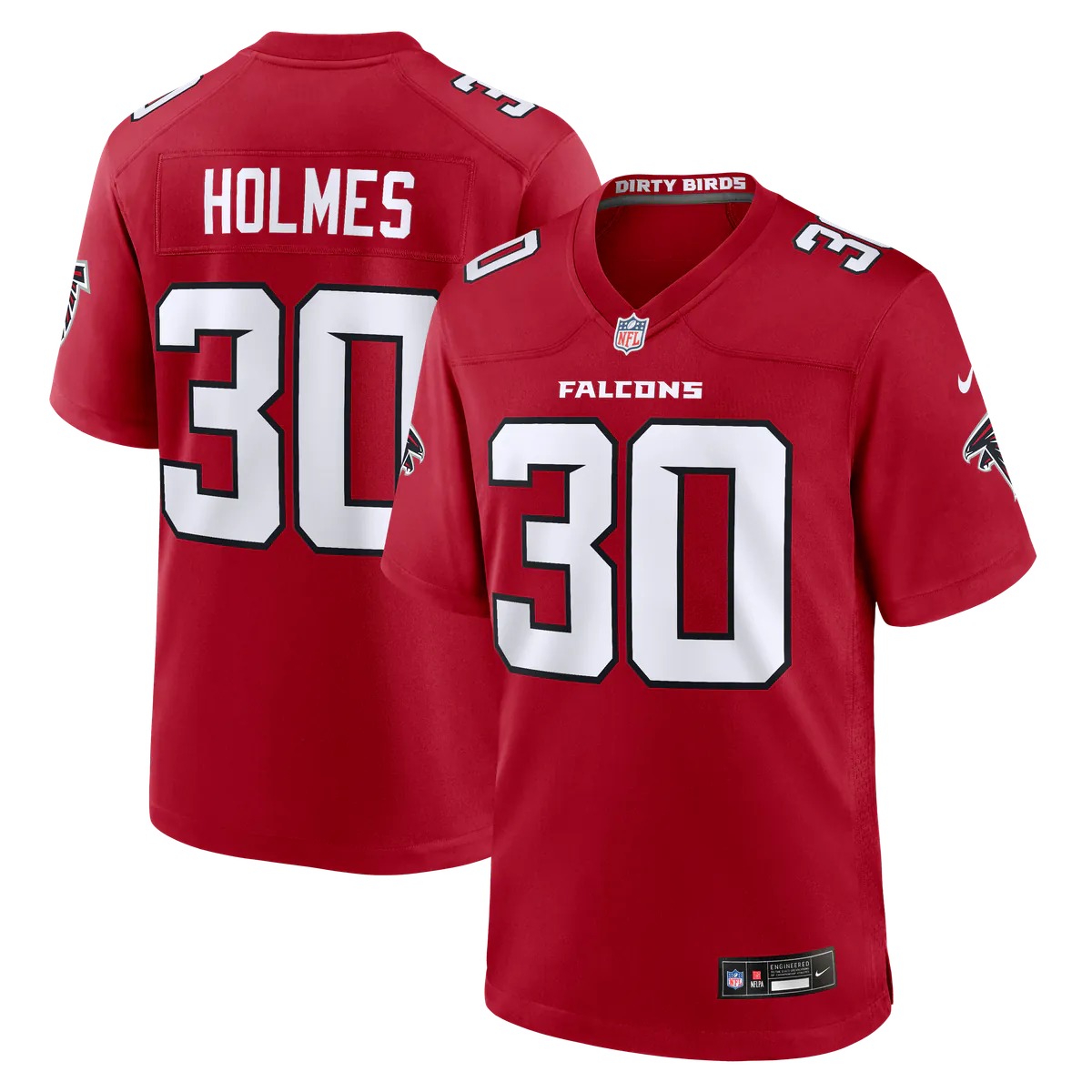 Hunk Wear - Darnay Holmes Atlanta Falcons Nike Team Game Jersey - Red