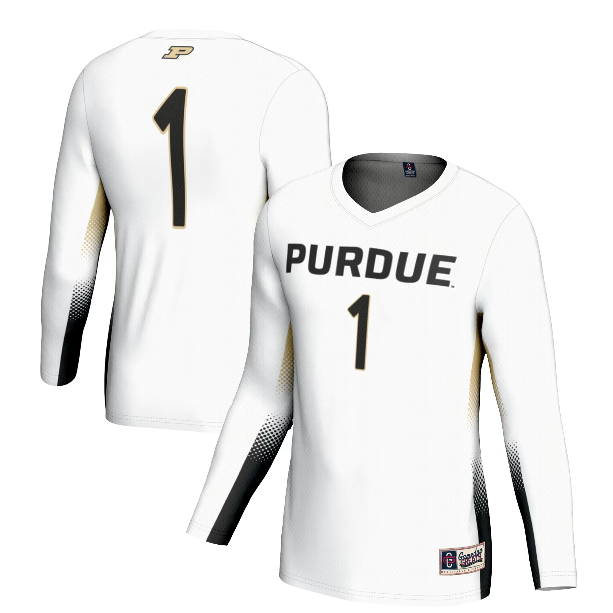 Hunk Wear - #1 Purdue Boilermakers GameDay Greats Unisex Lightweight Volleyball Jersey - White