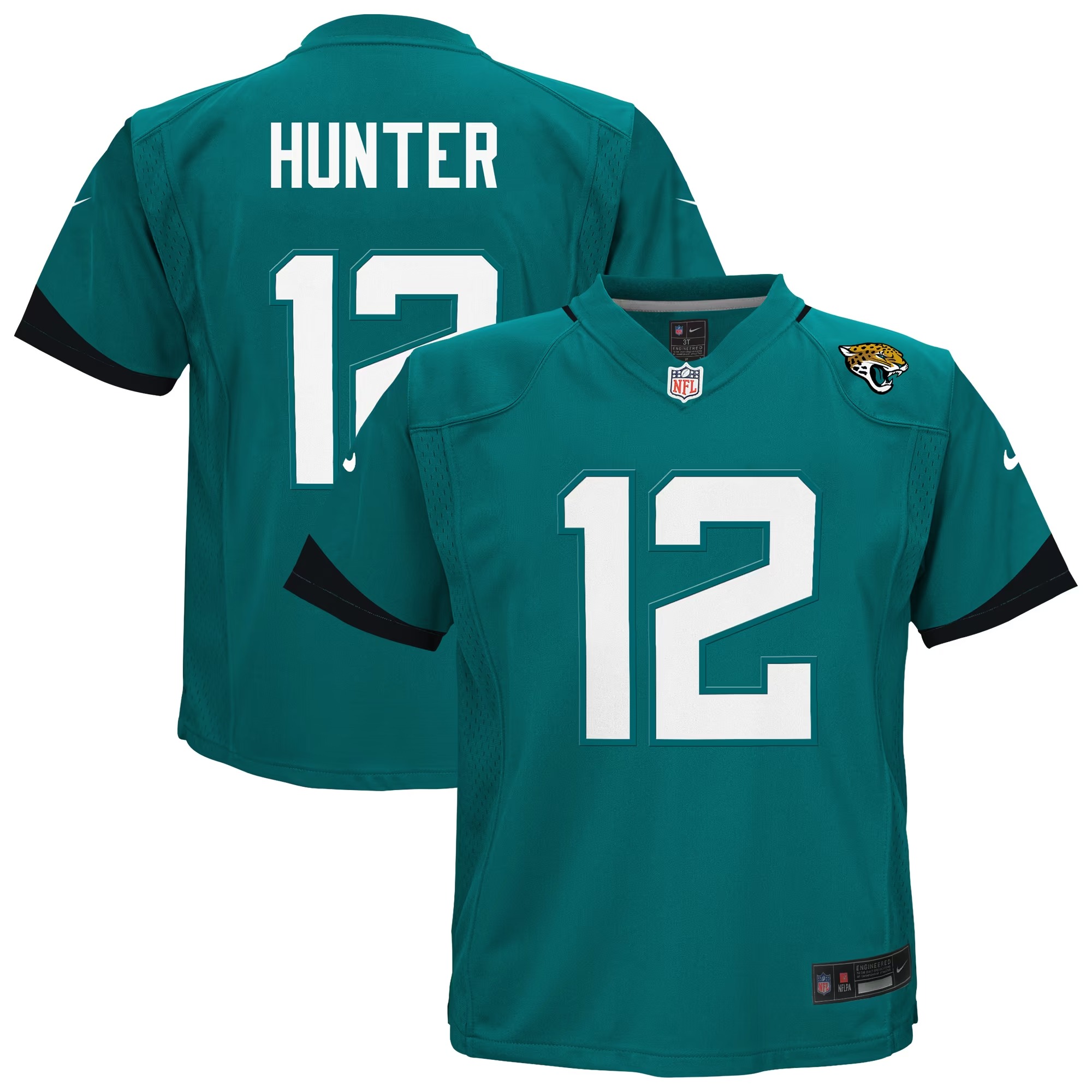 Hunk Wear - Travis Hunter Jacksonville Jaguars Nike Infant Team Game Jersey - Teal