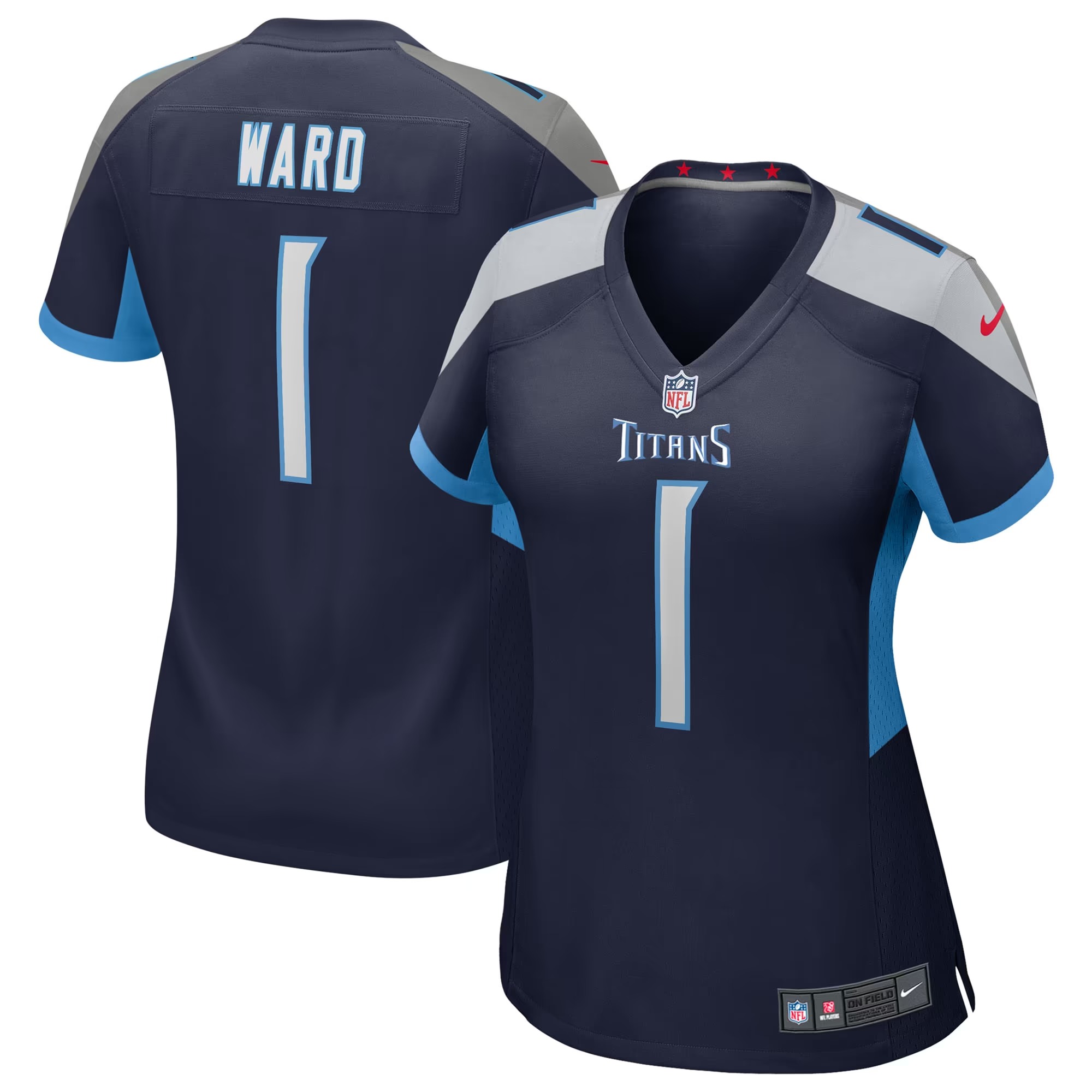Hunk Wear - Cameron Ward Tennessee Titans Nike Women's Alternate Game Jersey - Navy