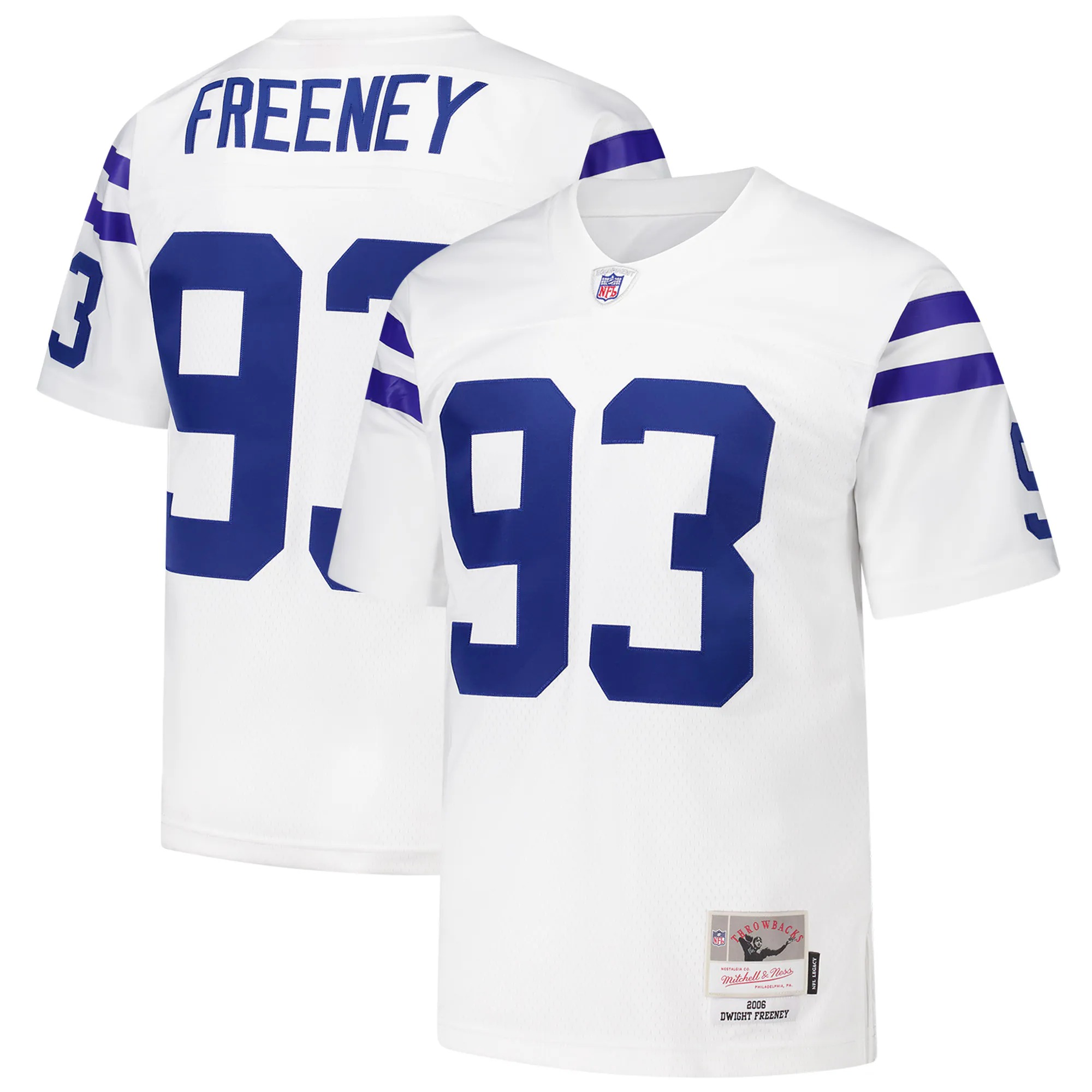 Hunk Wear - Dwight Freeney Indianapolis Colts Mitchell & Ness 2006 Legacy Replica Jersey - White