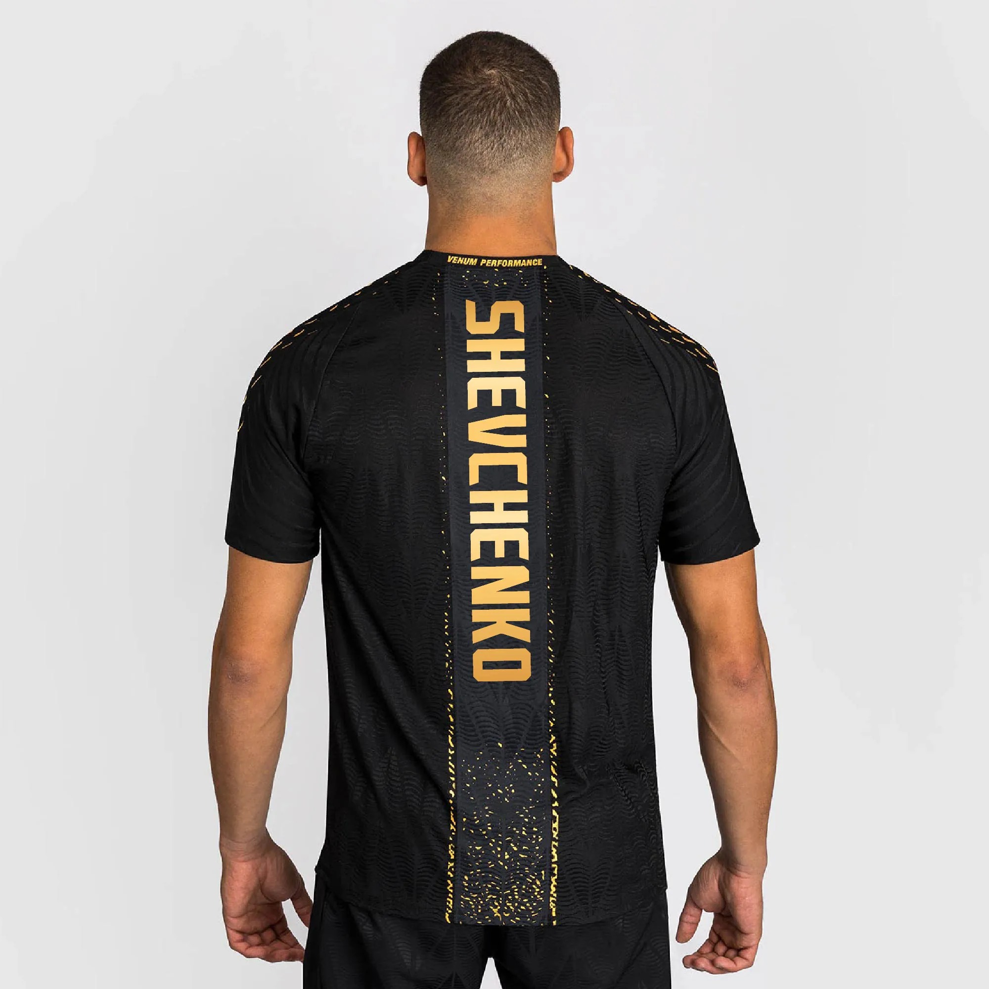 Hunk Wear - Valentina Shevchenko UFC Zenith by Venum Authentic Fight Night Champion Walkout Jersey - Black_Gold