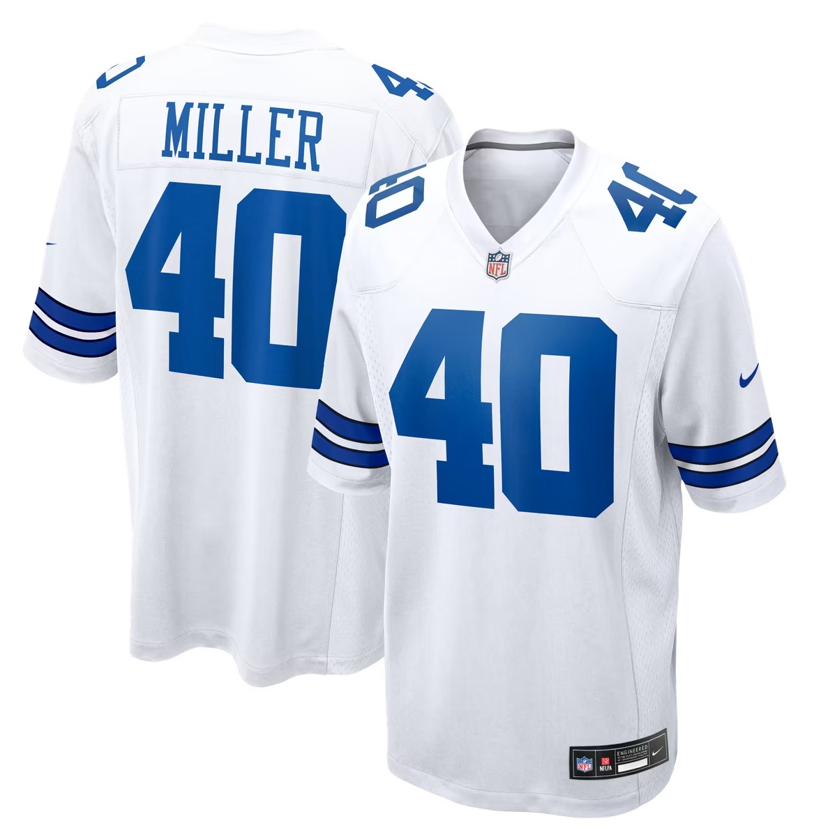 Hunk Wear - Von Miller Dallas Cowboys Nike Game Jersey - White