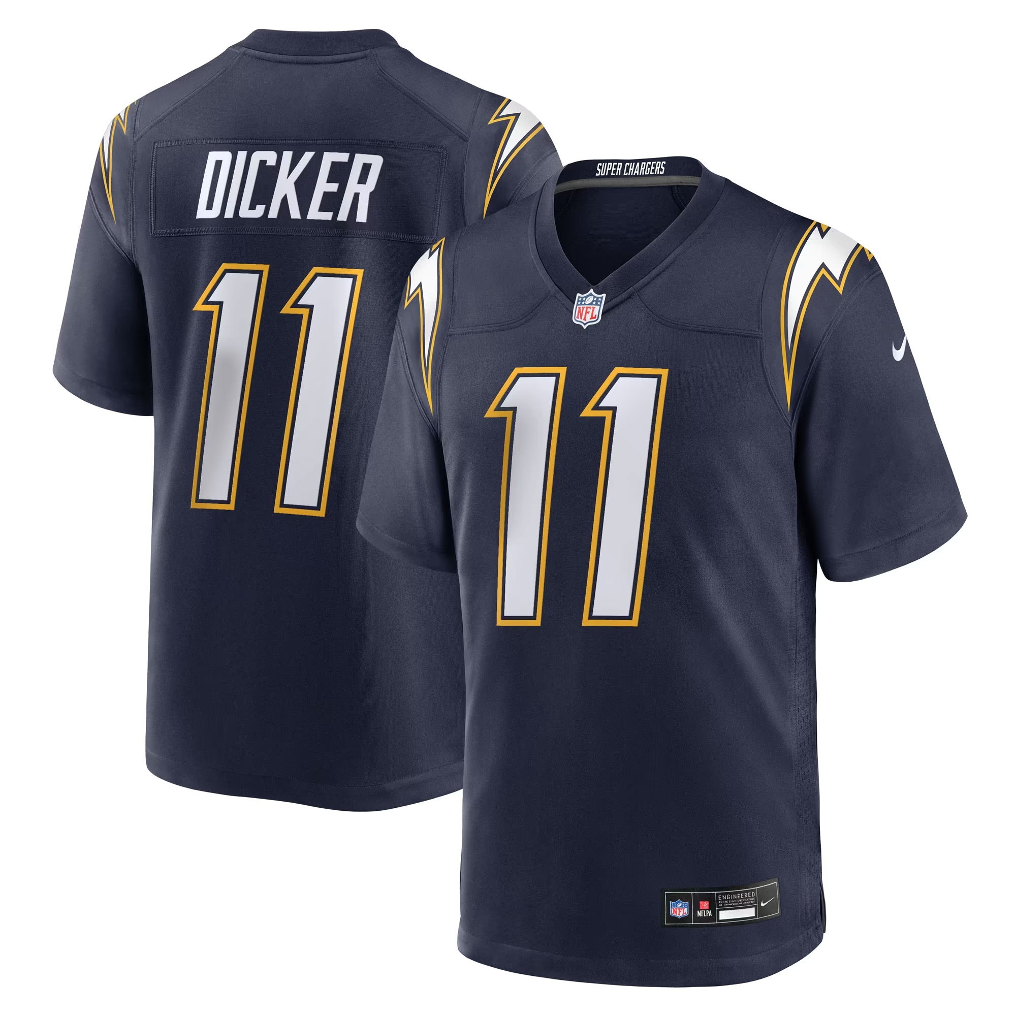 Hunk Wear - Cameron Dicker Los Angeles Chargers Nike Alternate Game Jersey - Navy